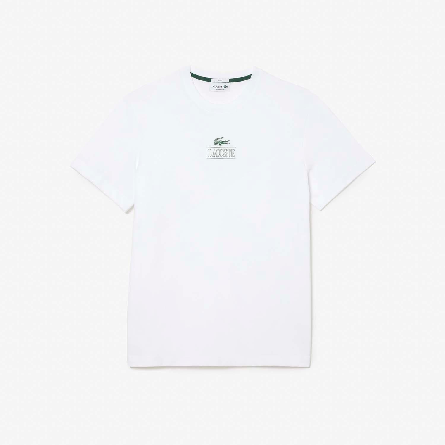 White - Lacoste - Heavy Cotton T-Shirt - 1