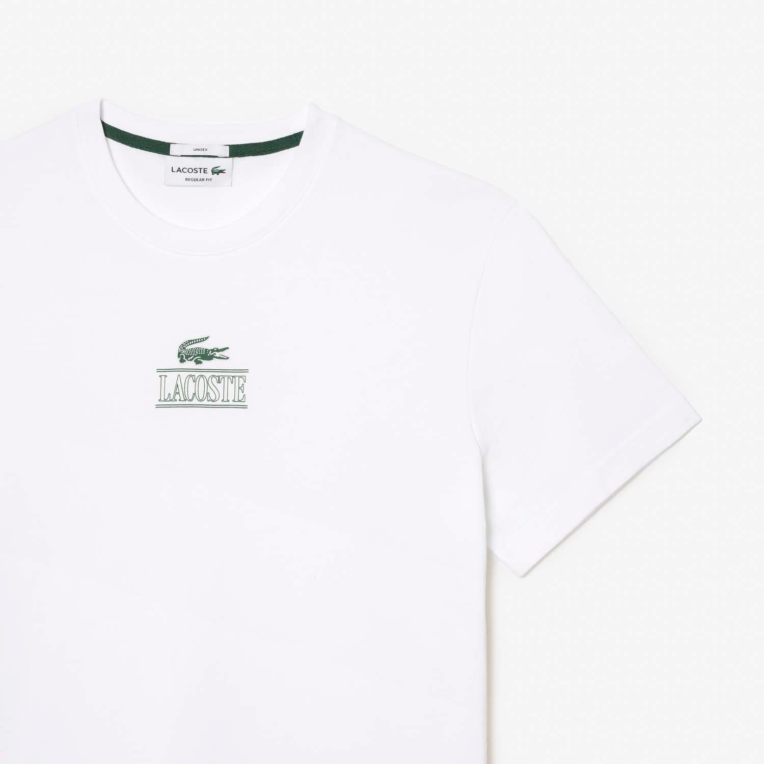 White - Lacoste - Heavy Cotton T-Shirt - 2