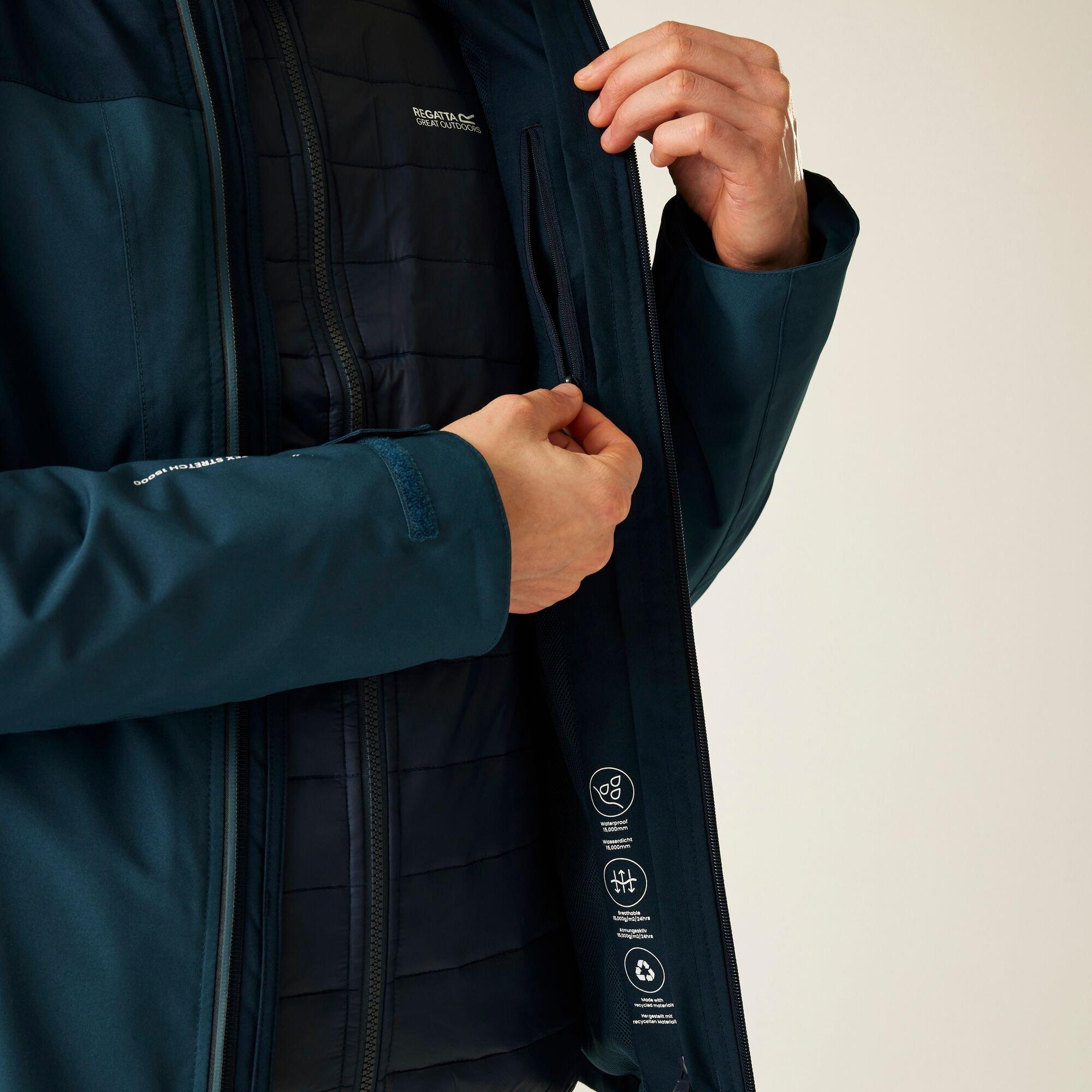 Navy Blue - Regatta - Men's Wentwood Waterproof Thermal 3-in-1 Jacket - 5