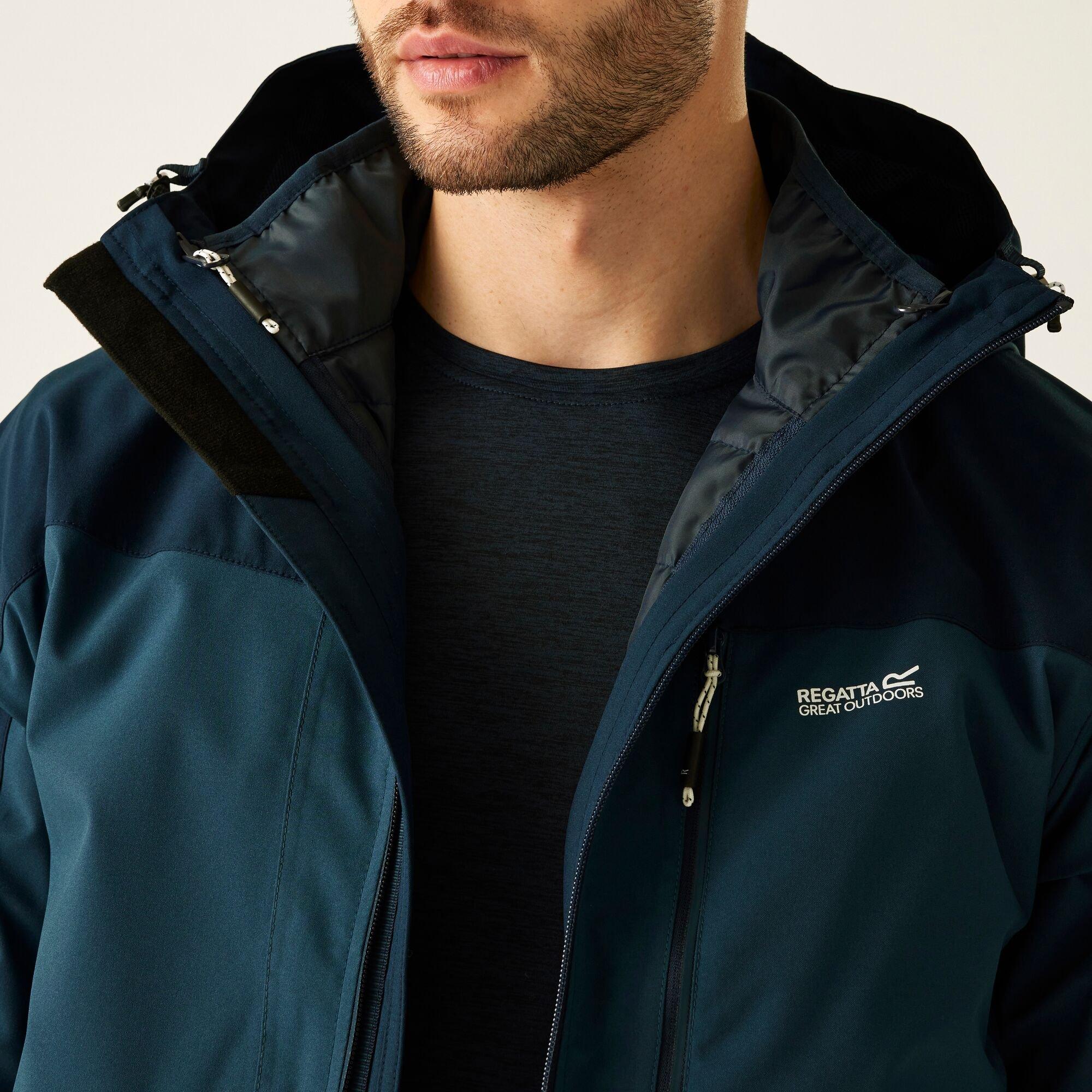 Navy Blue - Regatta - Men's Wentwood Waterproof Thermal 3-in-1 Jacket - 8