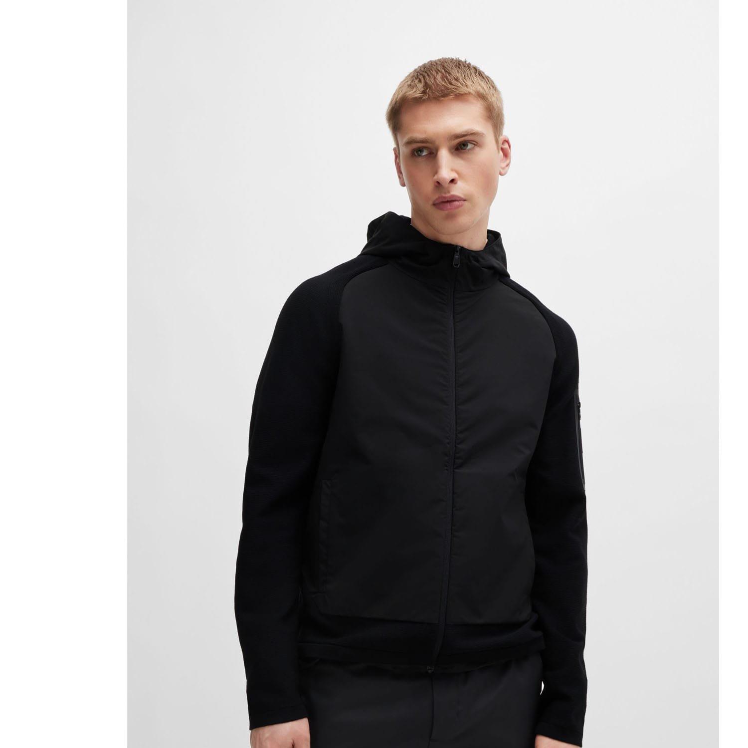 Black - Boss - Modak Full-Zip Hoodie - 3