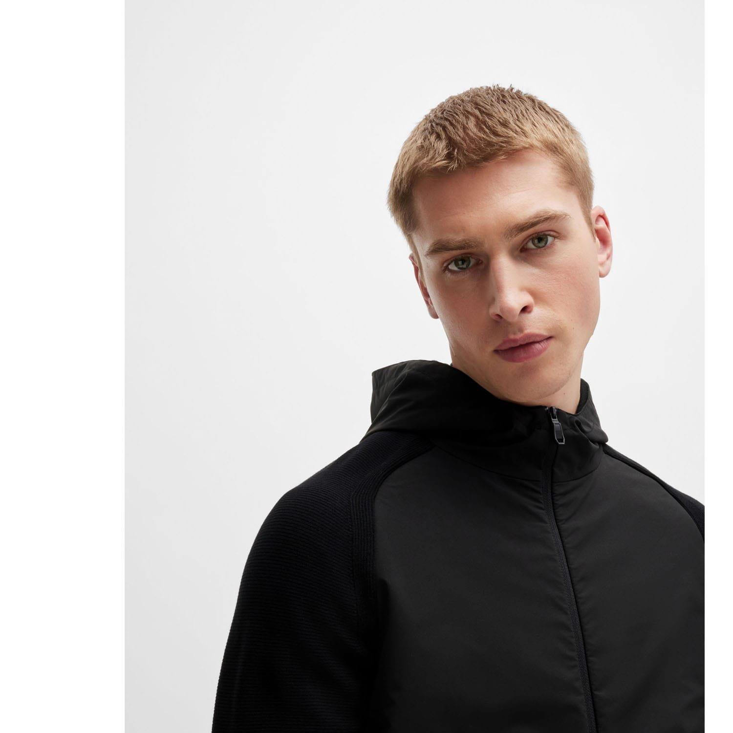 Black - Boss - Modak Full-Zip Hoodie - 5