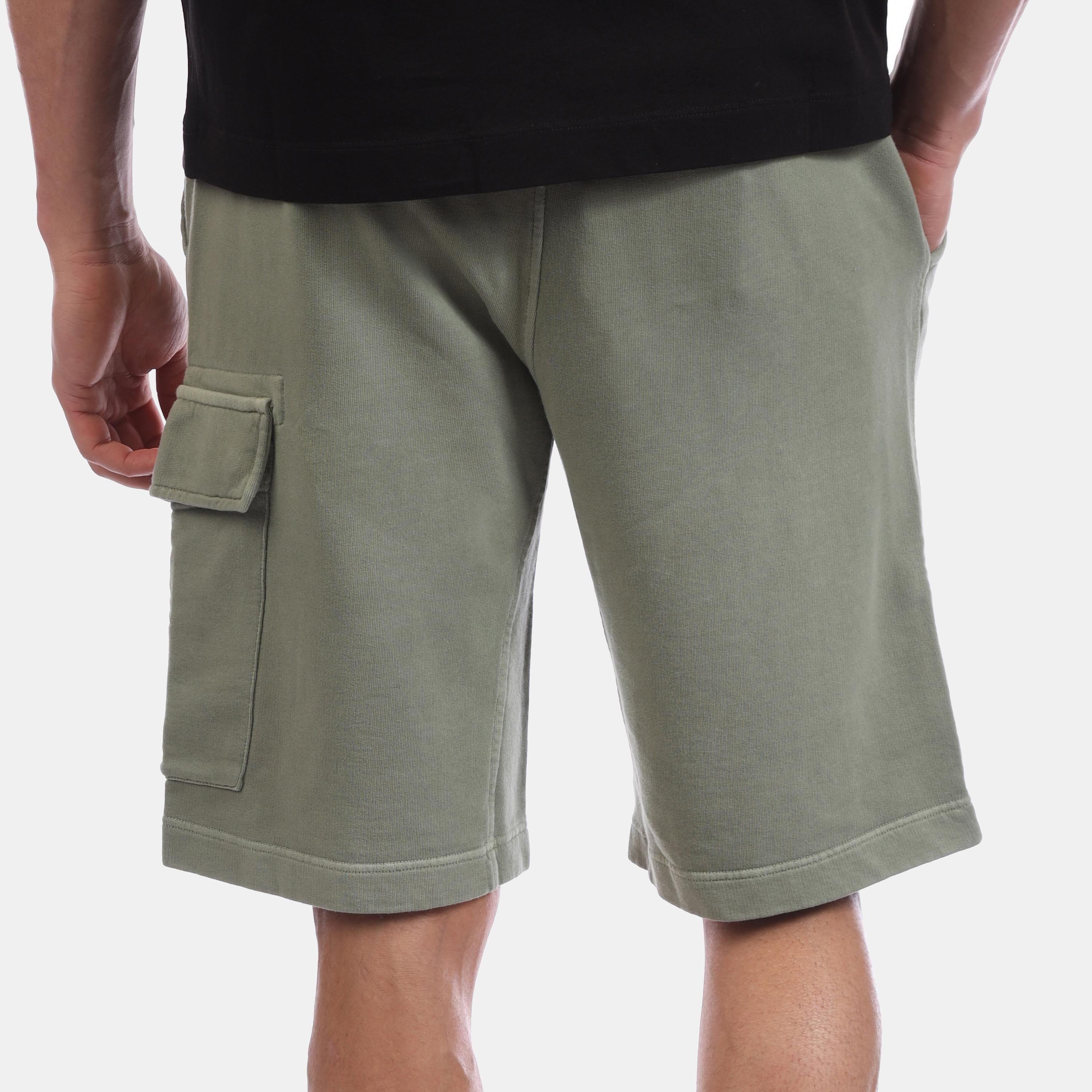 Olive - CP Company - Diagonal Track Shorts - 2