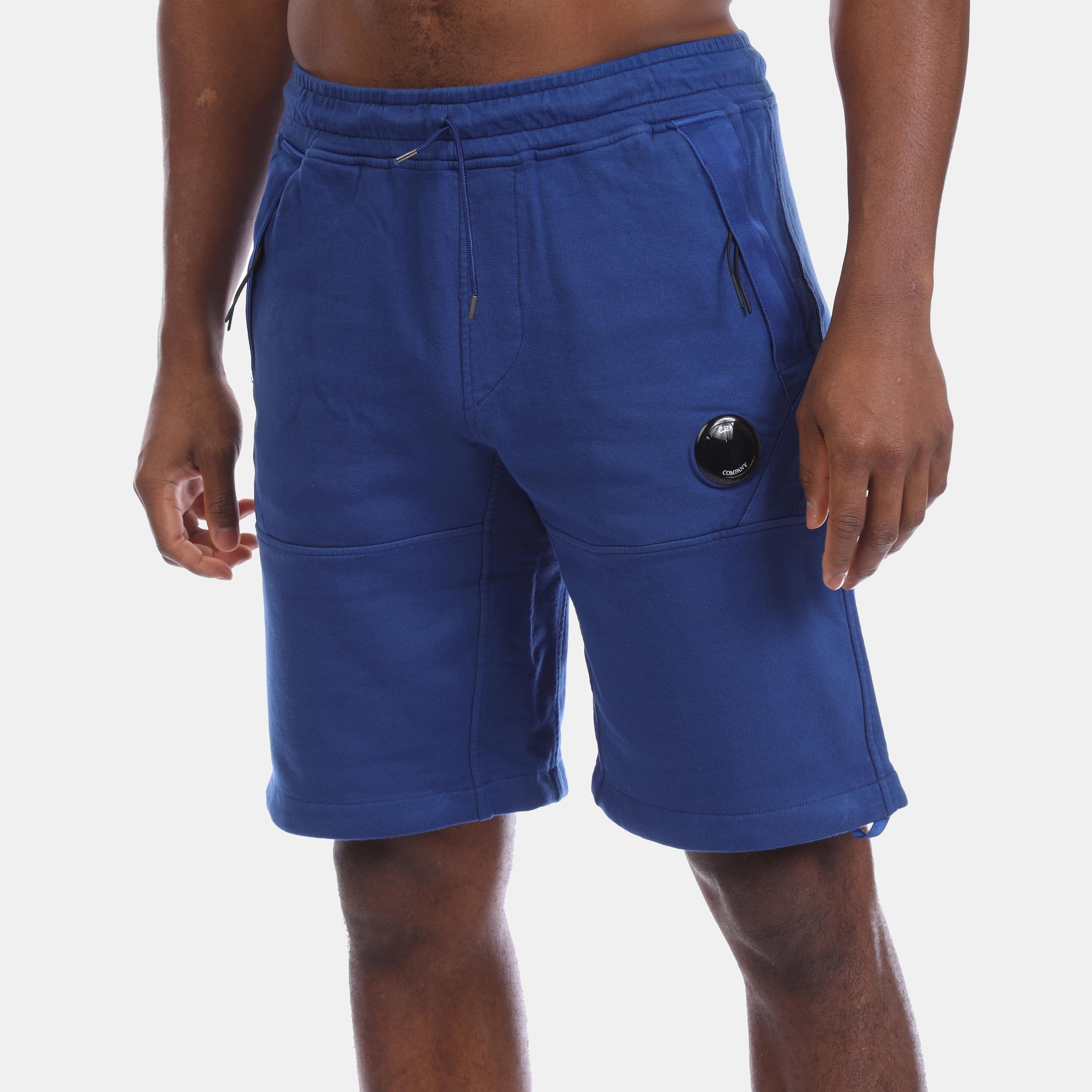 Blue - CP Company - Lens Fleece Shorts - 1