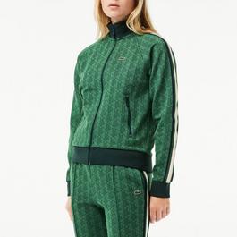 Lacoste Paris Zipped Jacquard Monogram Sweatshirt