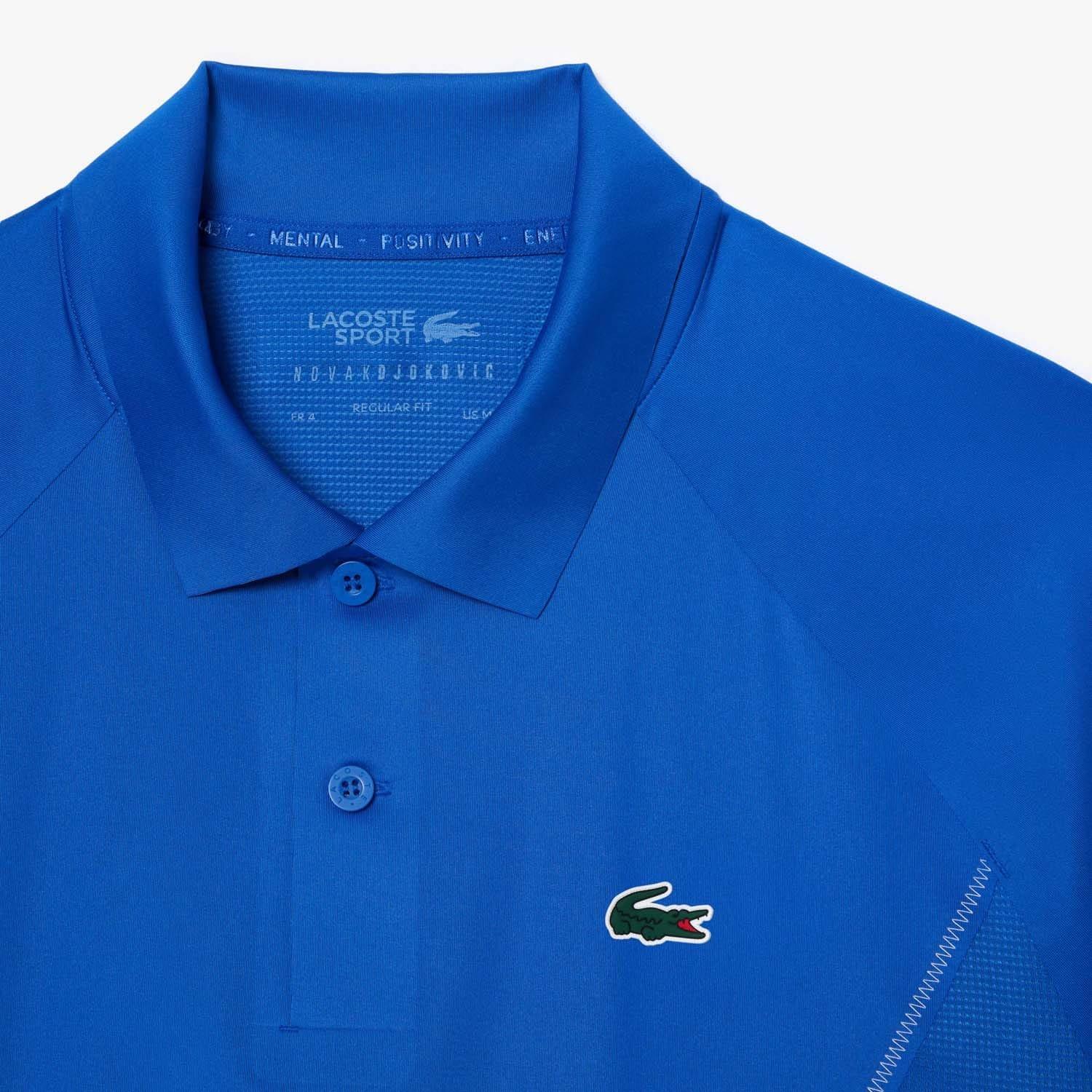 Blue - Lacoste - Tennis x Novak Djokovic Regular-Fit Polo Shirt - 4