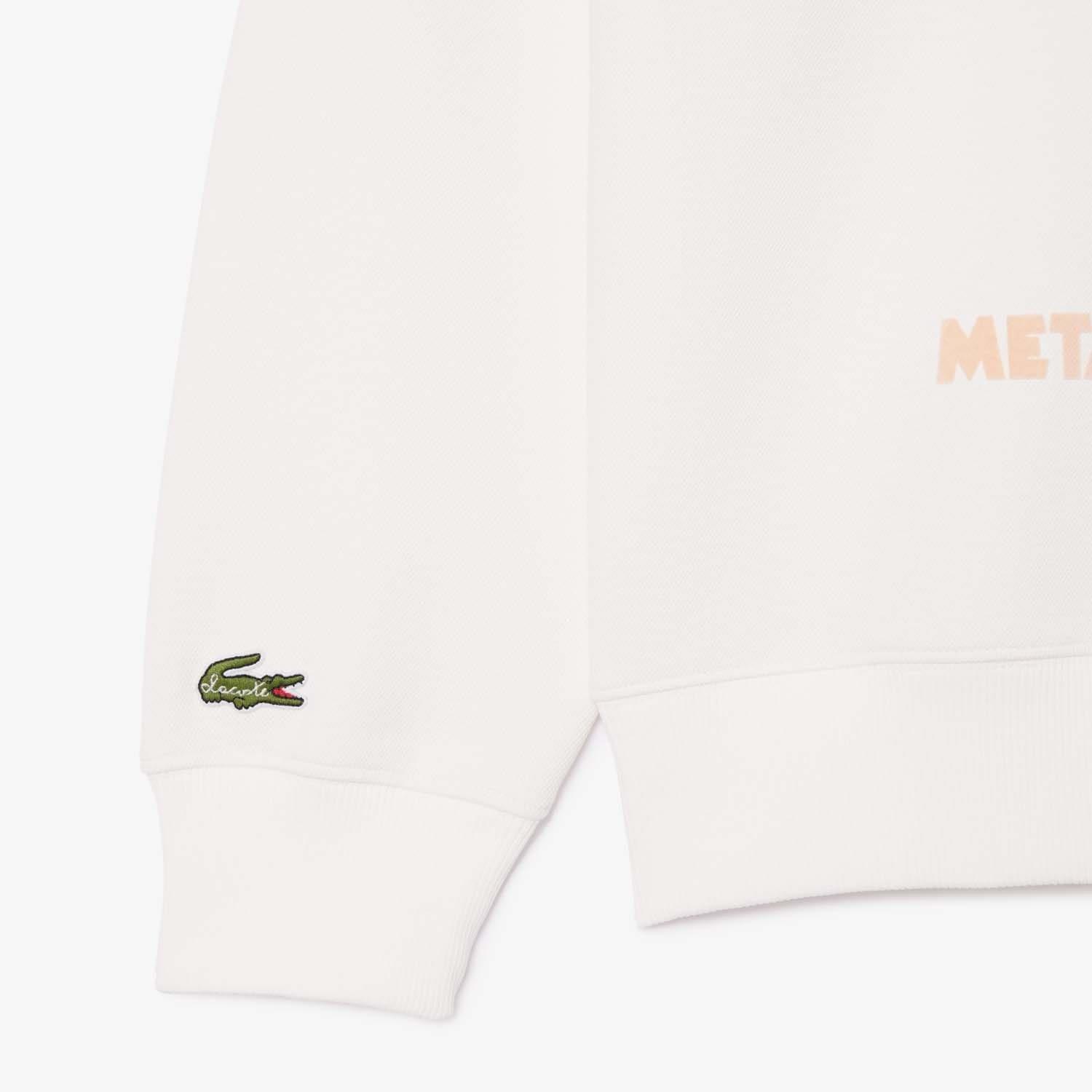 Cream - Lacoste - Relaxed Fit Piqu¿ Motif Sweatshirt - 3