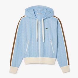 Lacoste Jacquard Monogram Zip Hoodie
