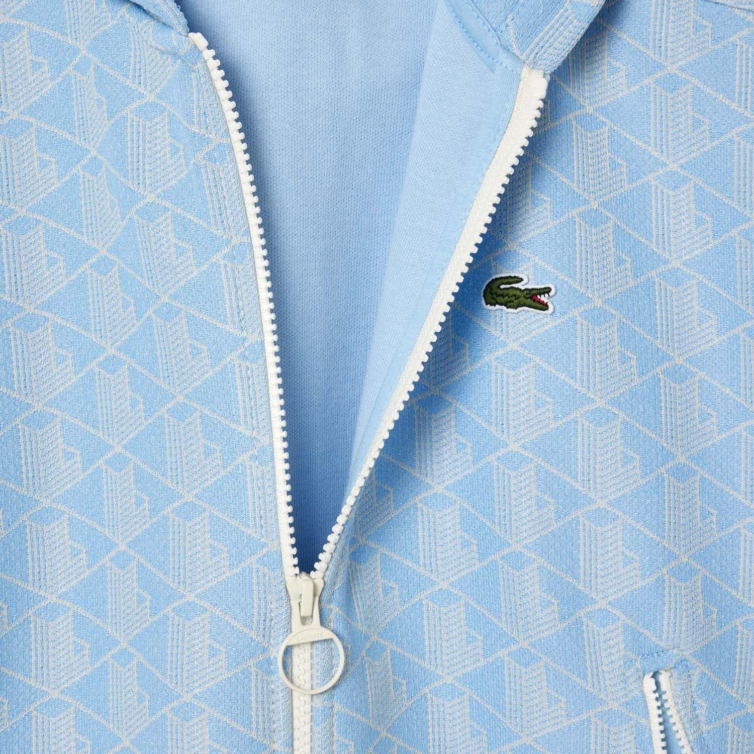 Multi Colour - Lacoste - Jacquard Monogram Zip Hoodie - 3