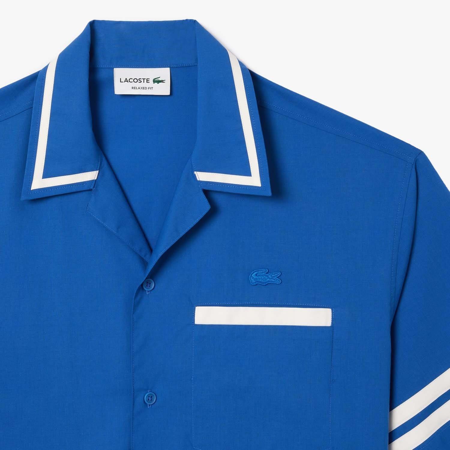 Blue - Lacoste - Relaxed-Fit Print Back Shirt - 2