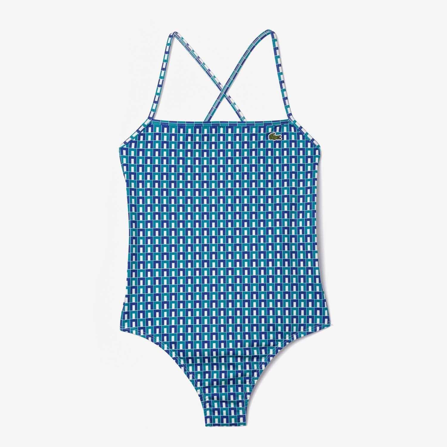 Multi Colour - Lacoste - Robert George Print One-Piece Swimsuit - 1