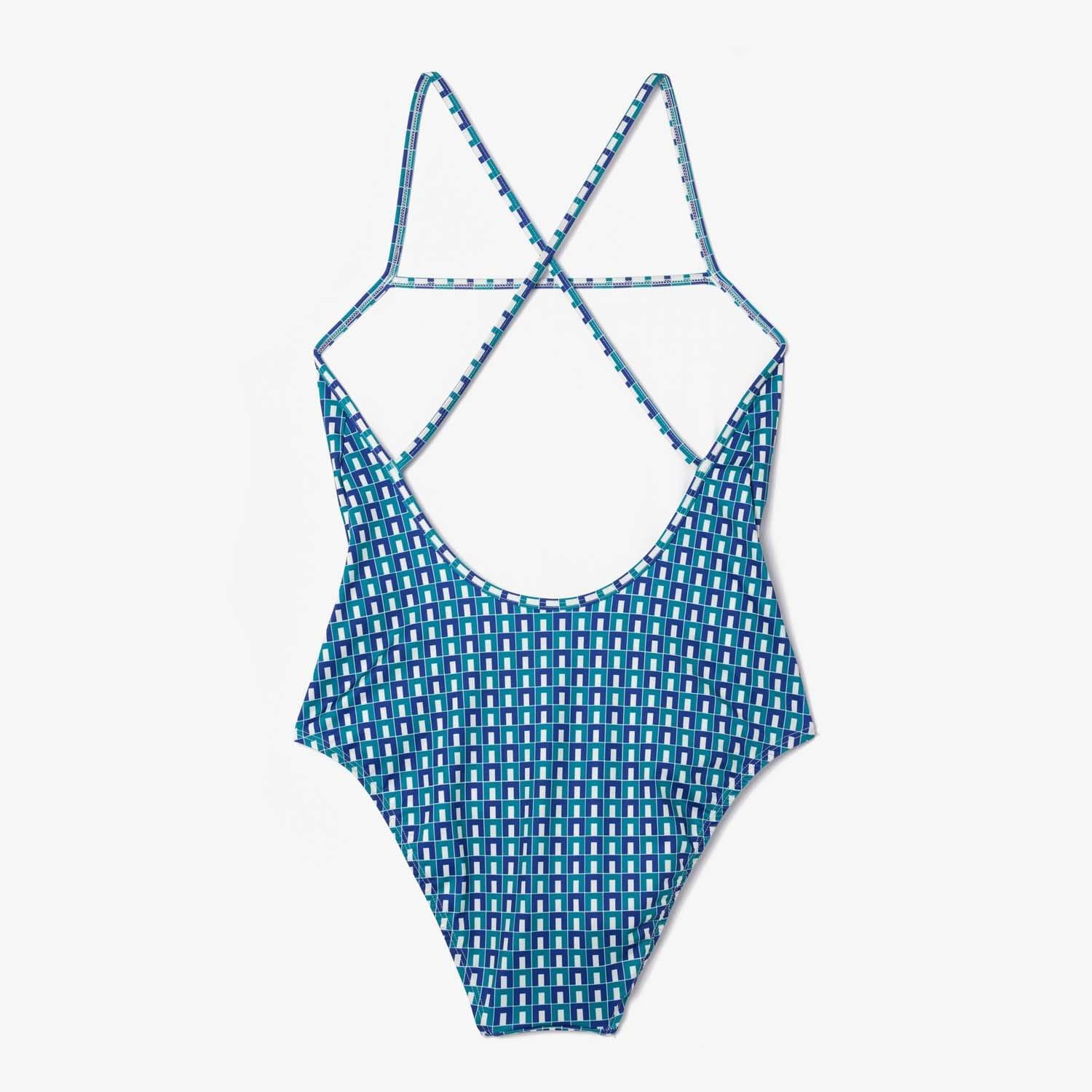 Multi Colour - Lacoste - Robert George Print One-Piece Swimsuit - 2