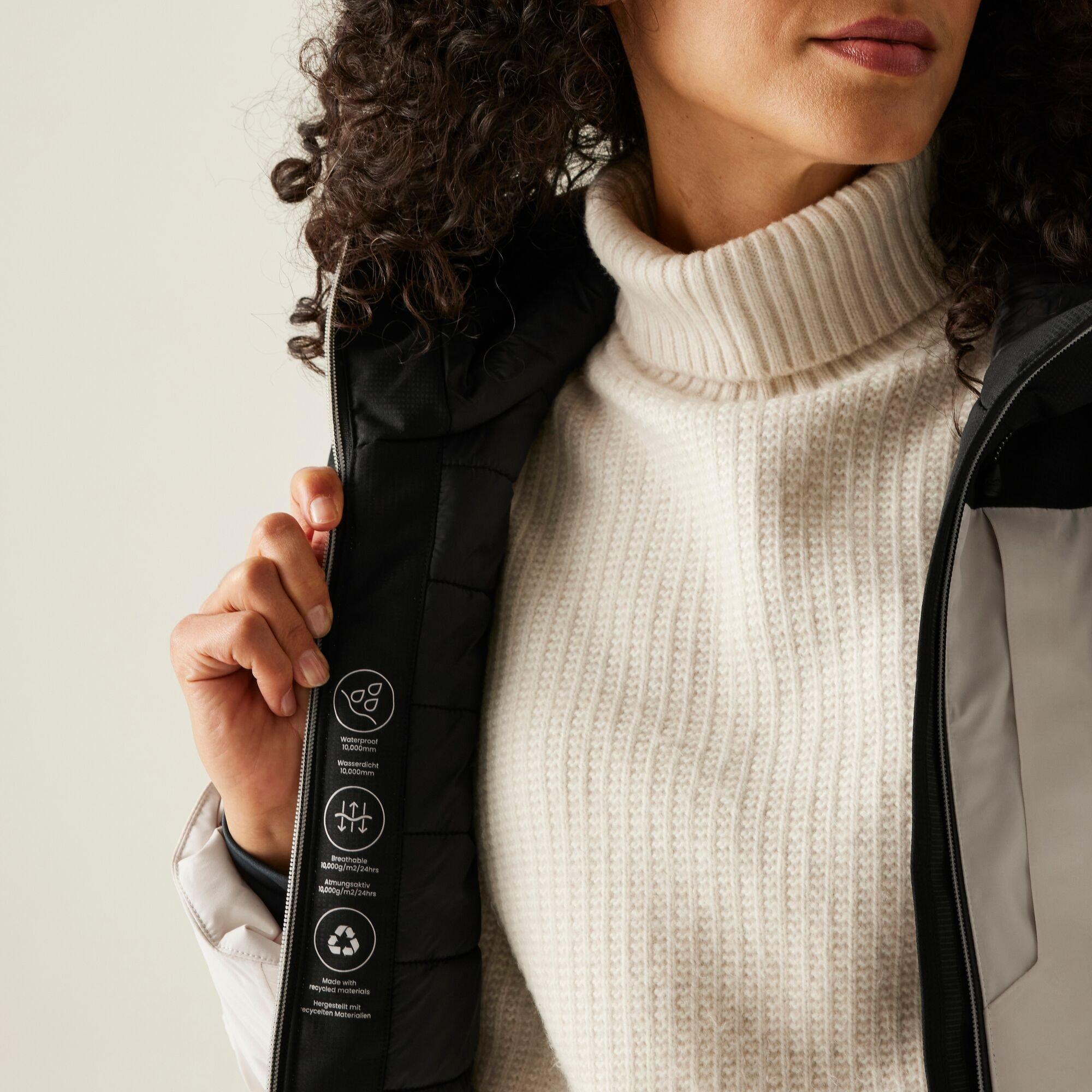 Beige - Regatta - Women's Maldeine Isotex Thermoguard Insulated Waterproof Jacket - 5