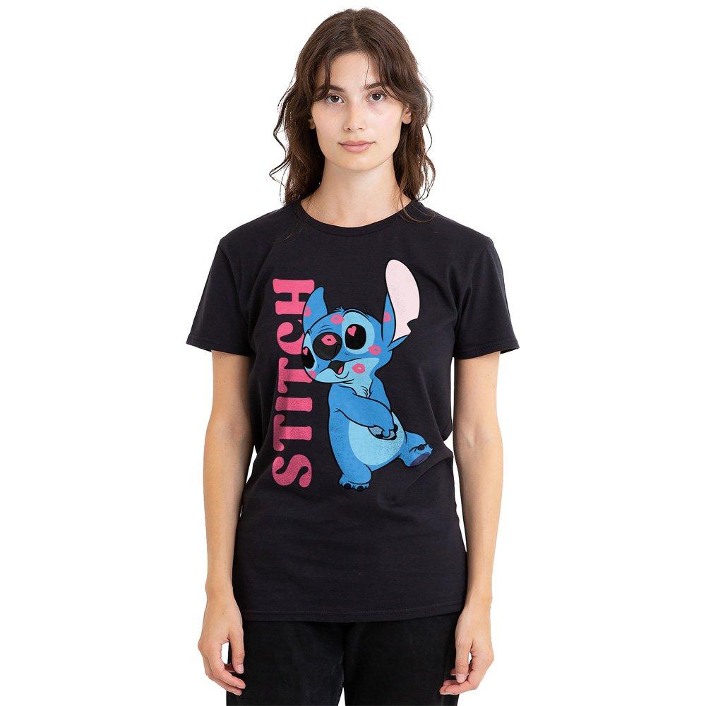 Black - Disney - Lilo Stitch Covered in Kisses T-Shirt Black - 1