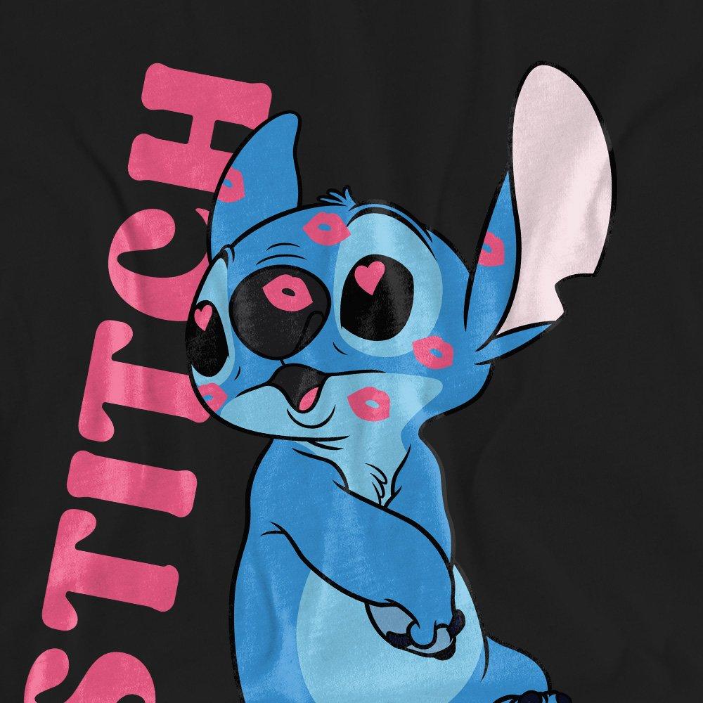 Black - Disney - Lilo Stitch Covered in Kisses T-Shirt Black - 2