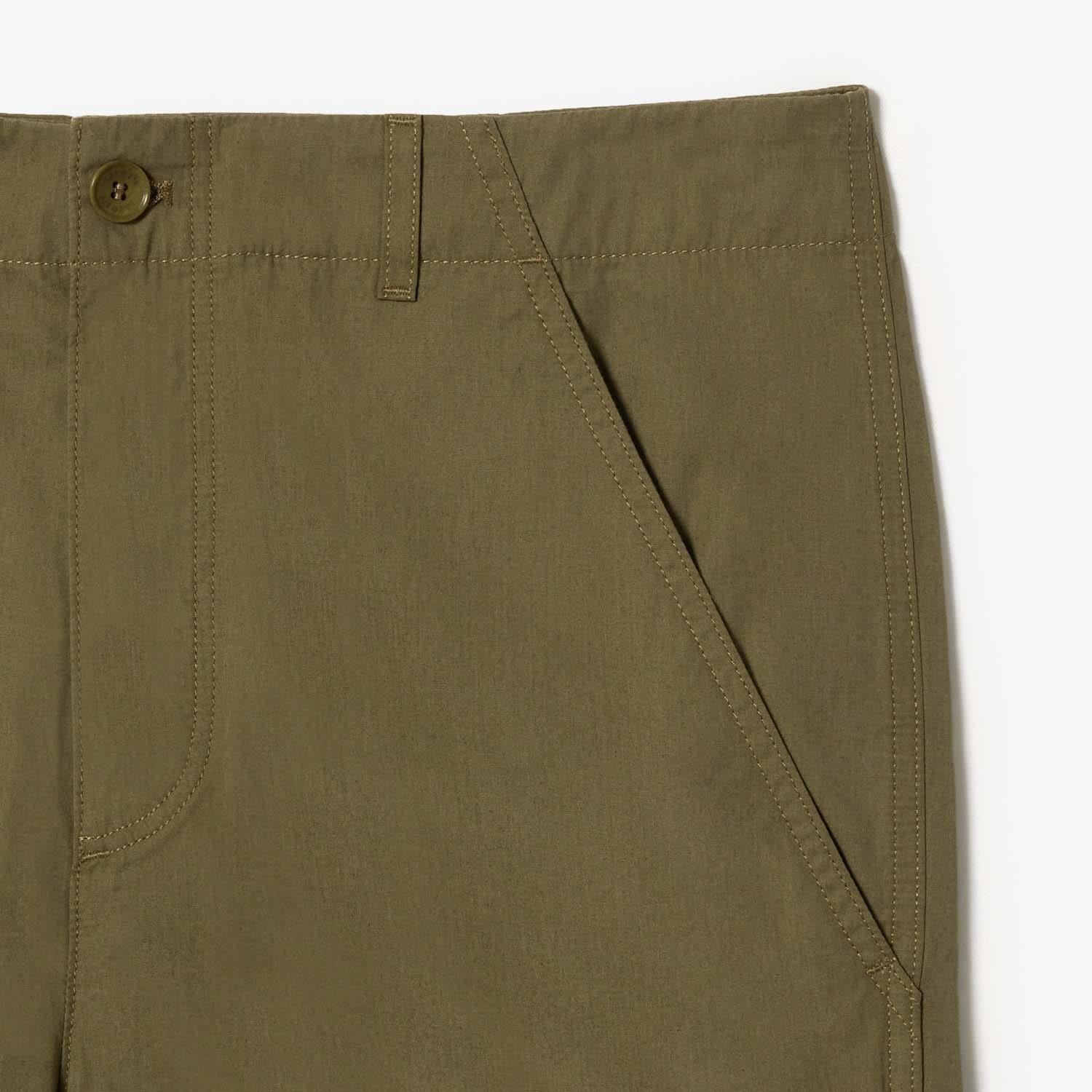 Green - Lacoste - Straight-Fit Multi Pocket Cargo Pants - 1