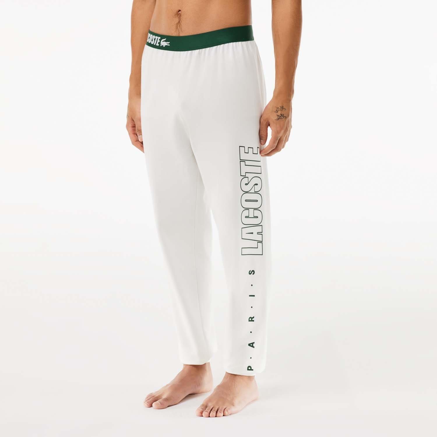 Cream - Lacoste - Fleecy Logo Lounge Pants - 2