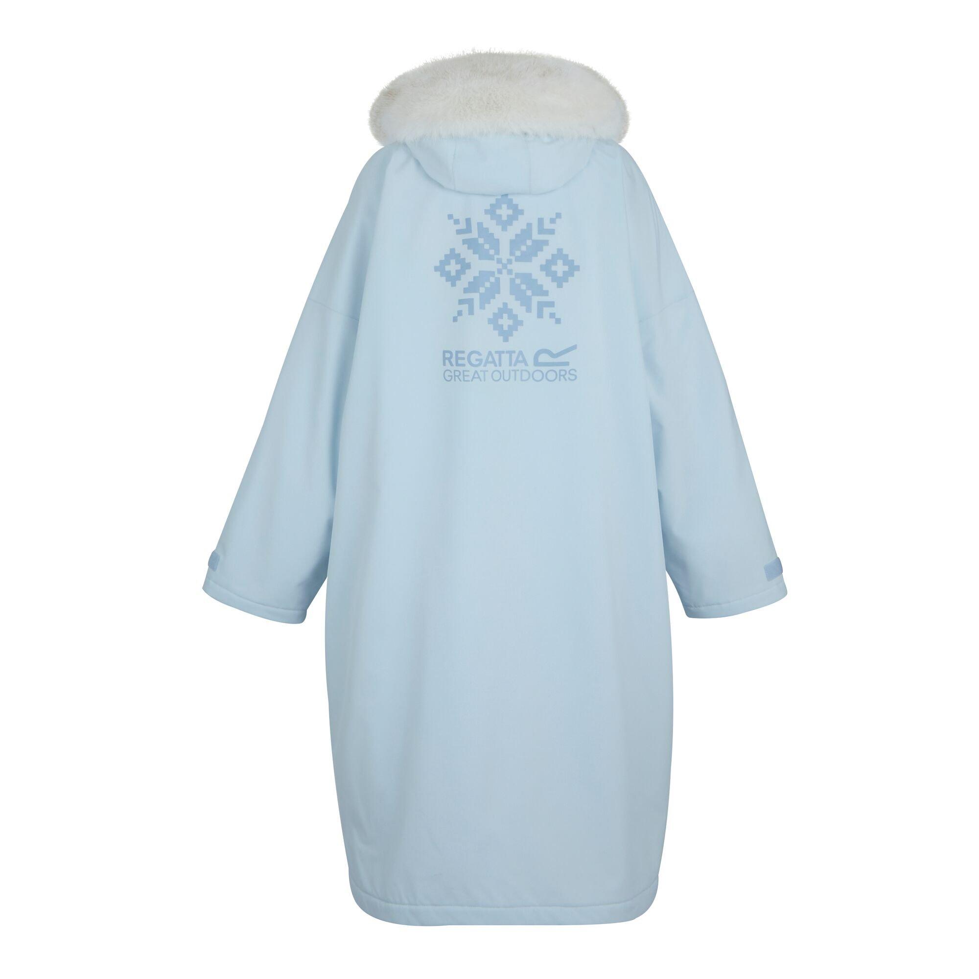Blue - Regatta - Unisex Adults Waterproof Quick-Drying Fleece-Lined Changing Robe - 11