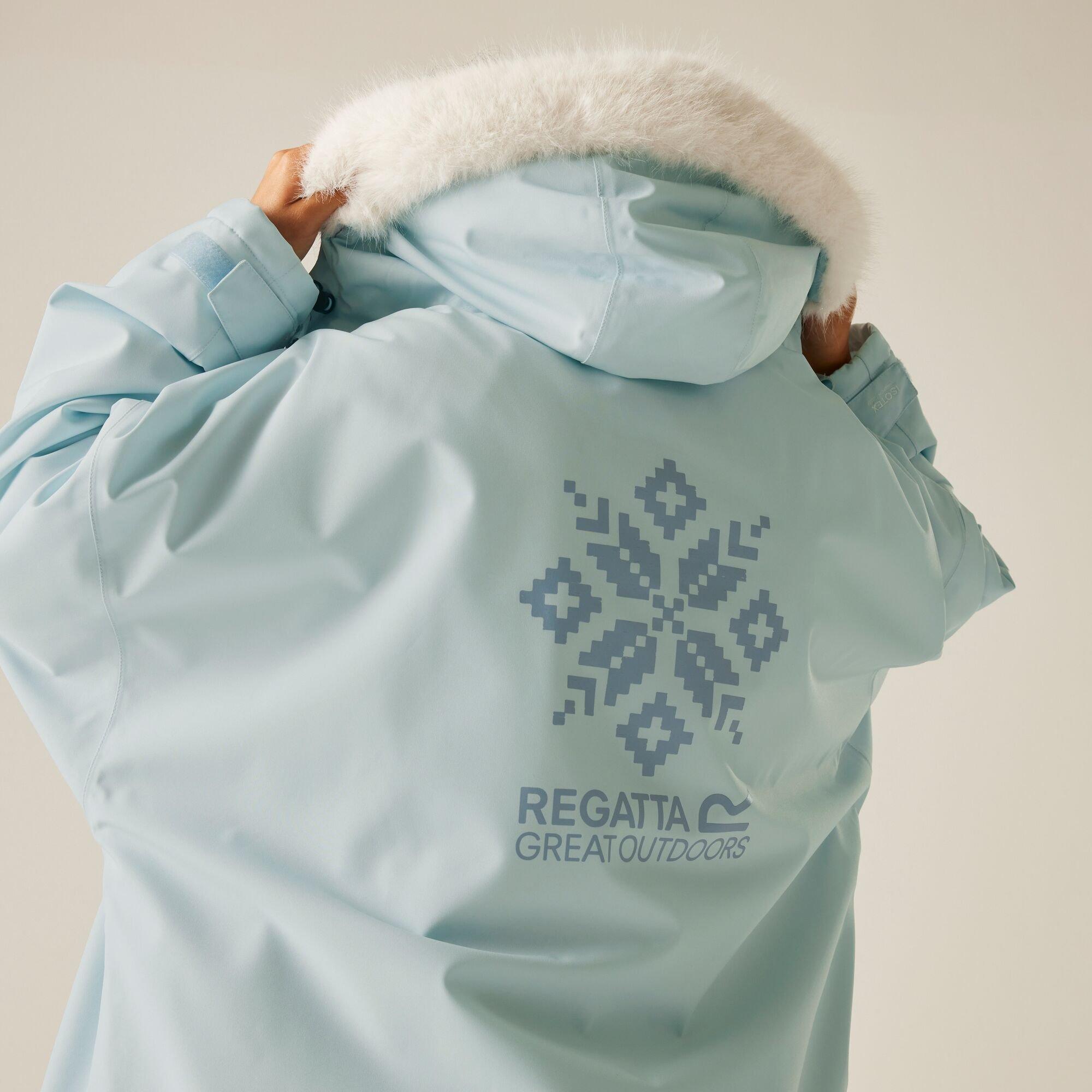 Blue - Regatta - Unisex Adults Waterproof Quick-Drying Fleece-Lined Changing Robe - 4
