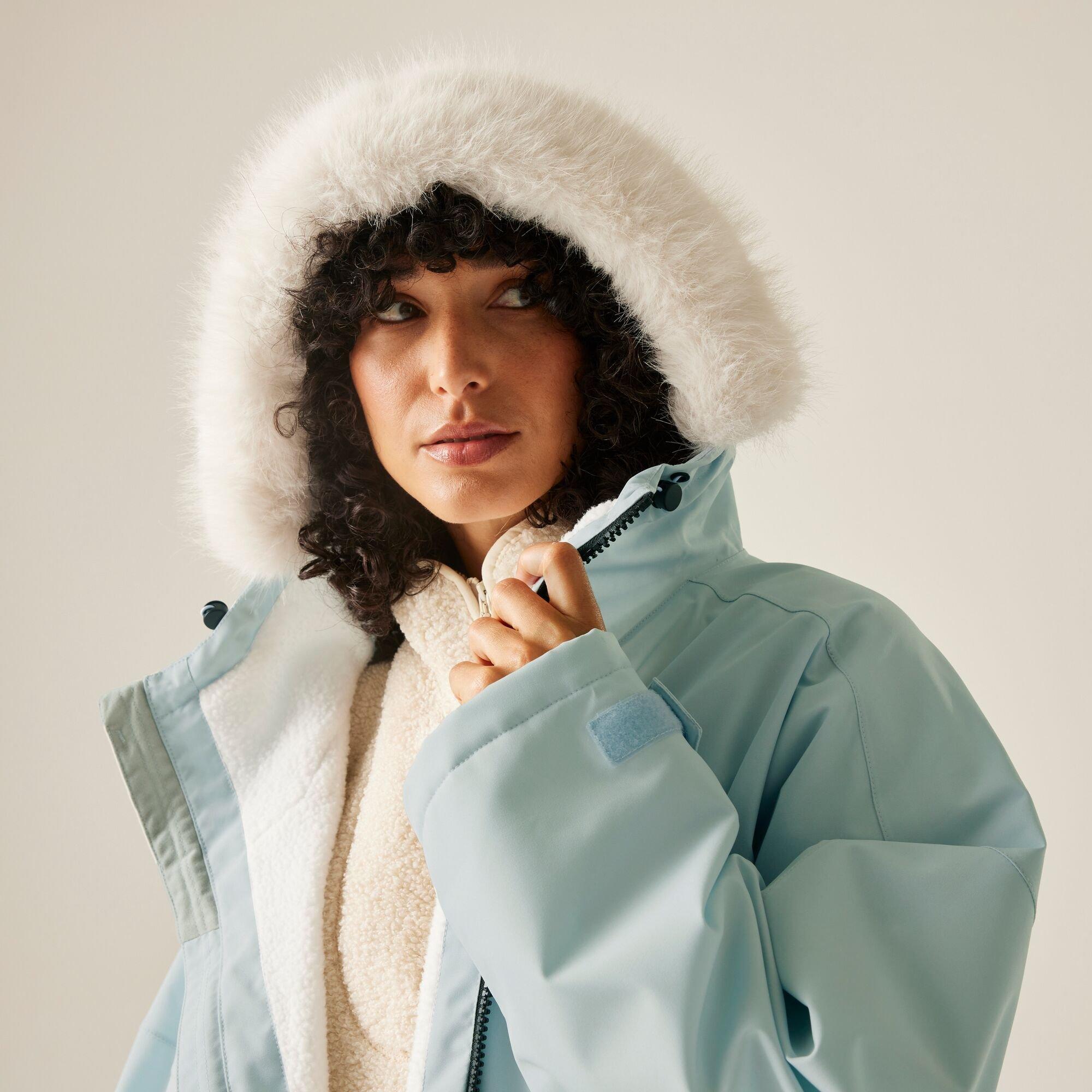 Blue - Regatta - Unisex Adults Waterproof Quick-Drying Fleece-Lined Changing Robe - 9