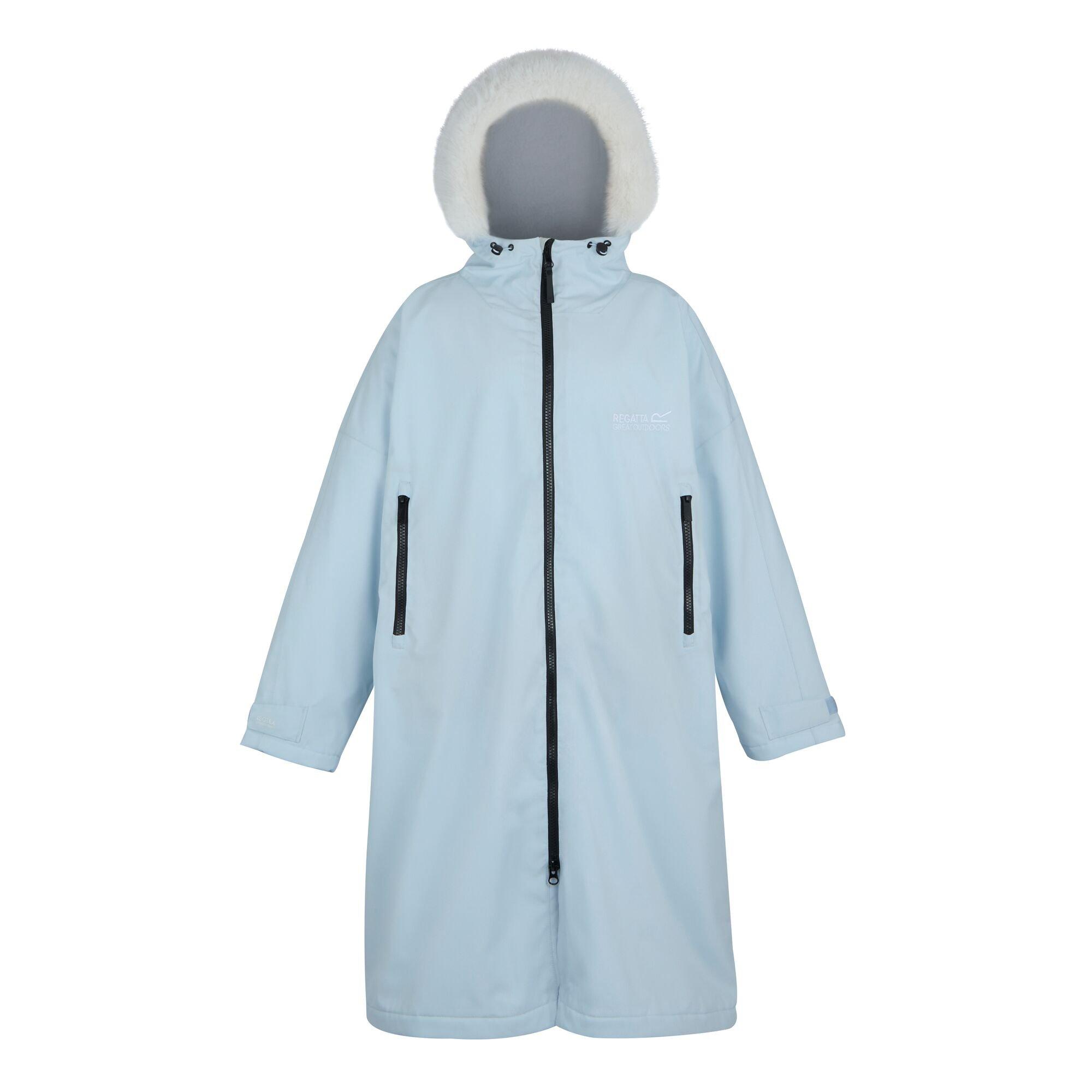 Blue - Regatta - Unisex Adults Waterproof Quick-Drying Fleece-Lined Changing Robe - 10