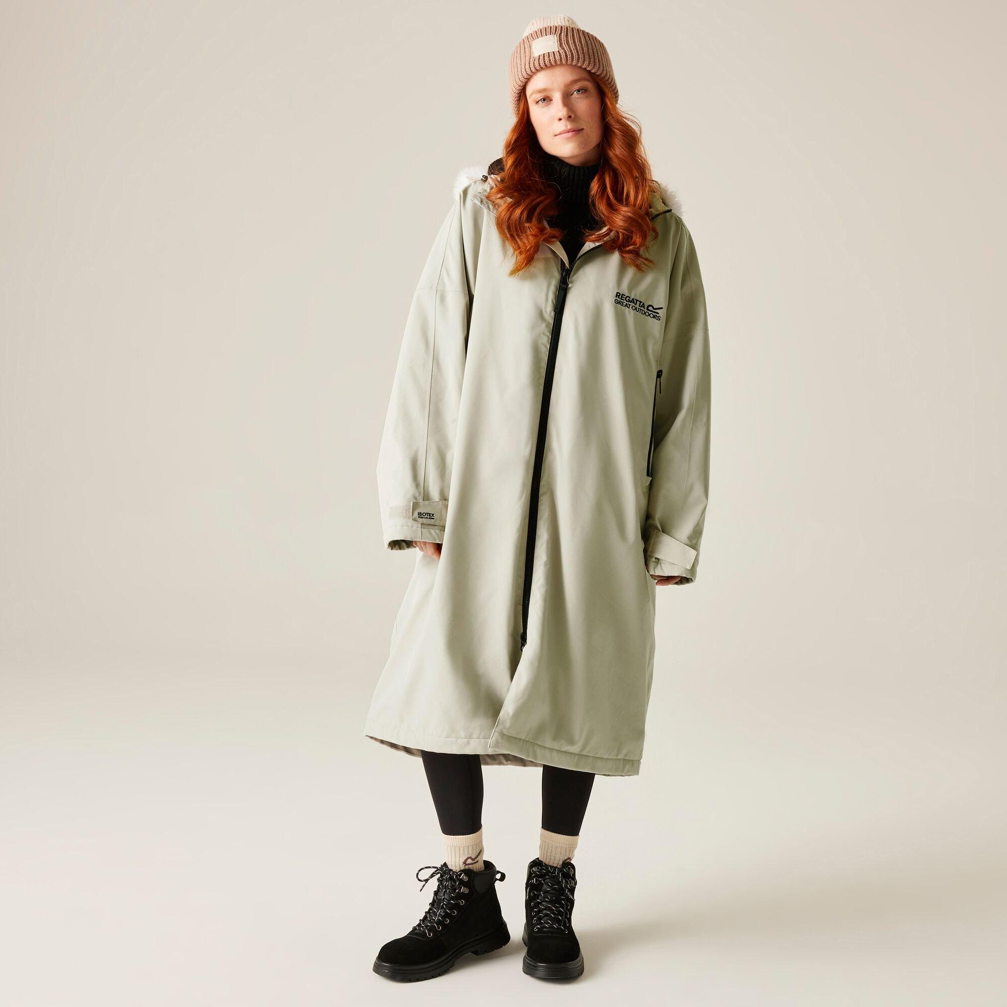 Regatta  Adults Waterproof Quick-Drying Fleece-Lined Changing Robe - Moonstruck - XS/S