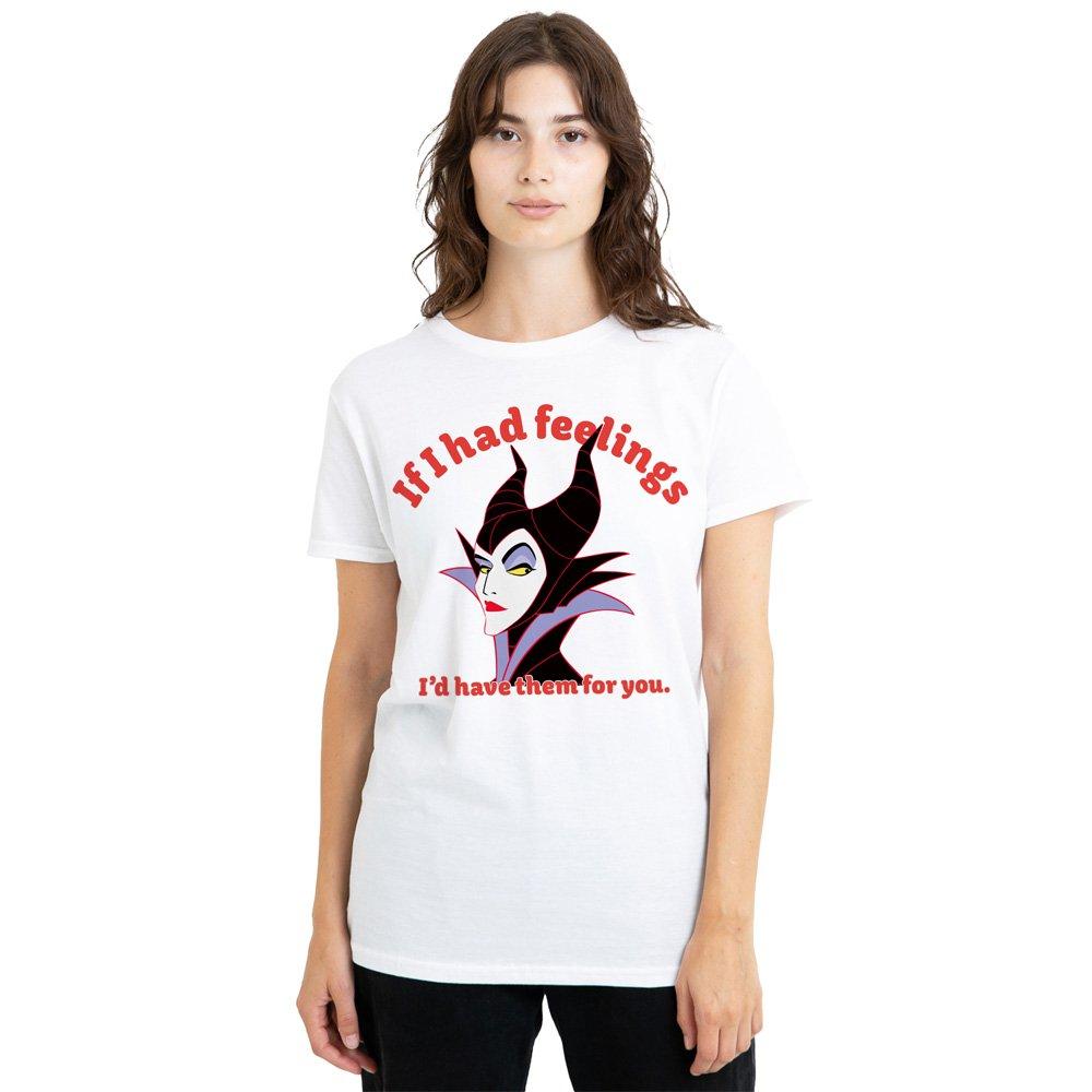 White - Disney - Maleficent If I Had Feelings T Shirt White - 1