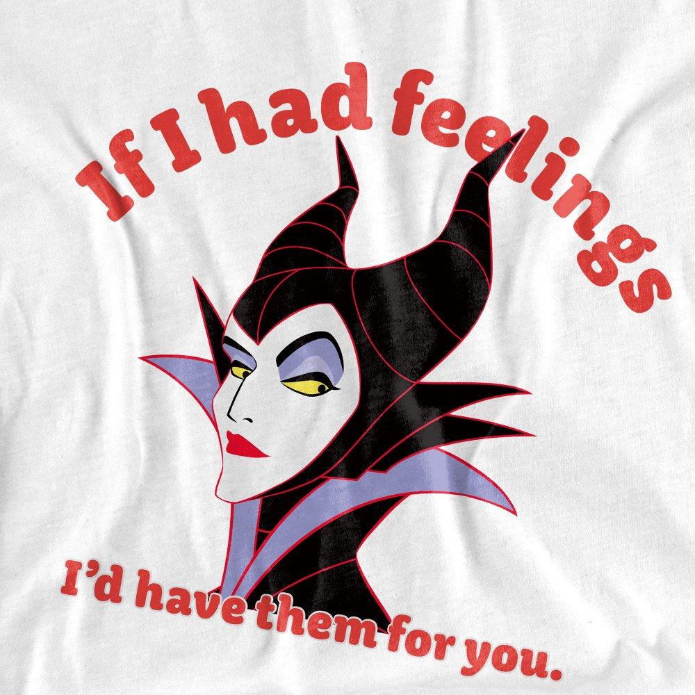 White - Disney - Maleficent If I Had Feelings T Shirt White - 2