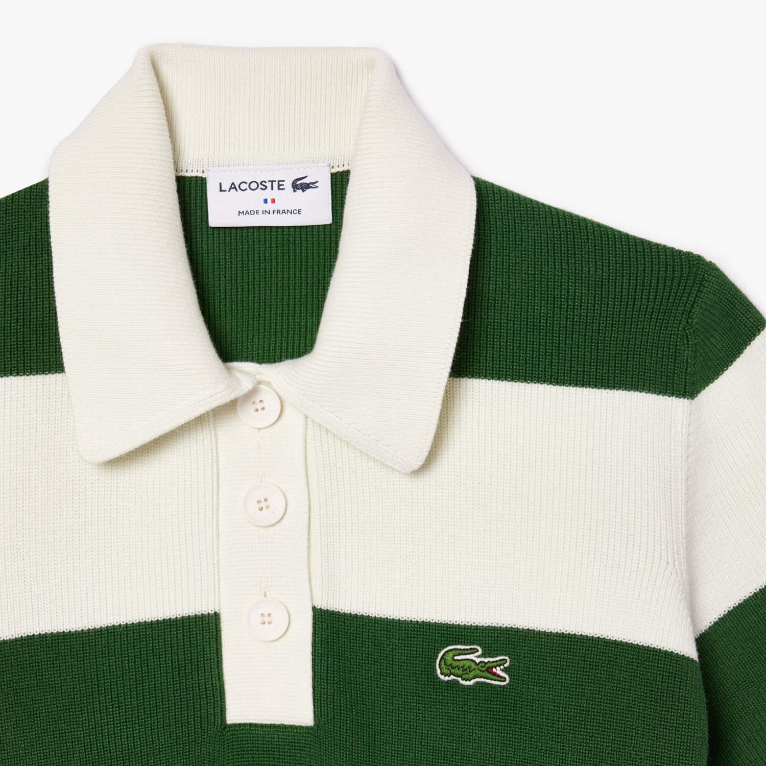 Cream - Lacoste - French Made Polo Collar Dress - 3