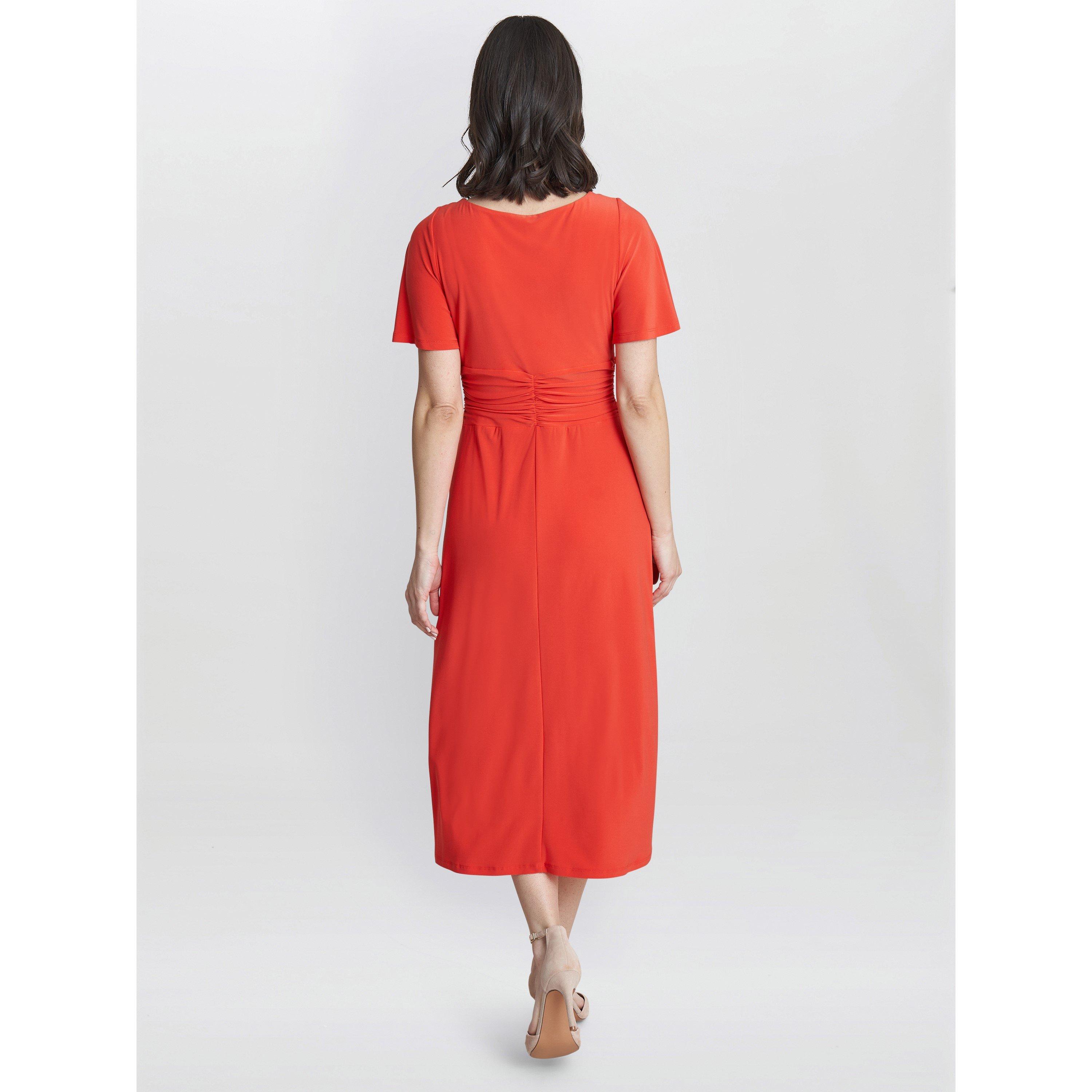 Orange - Gina Bacconi - Frieda Jersey Print Dress - 2