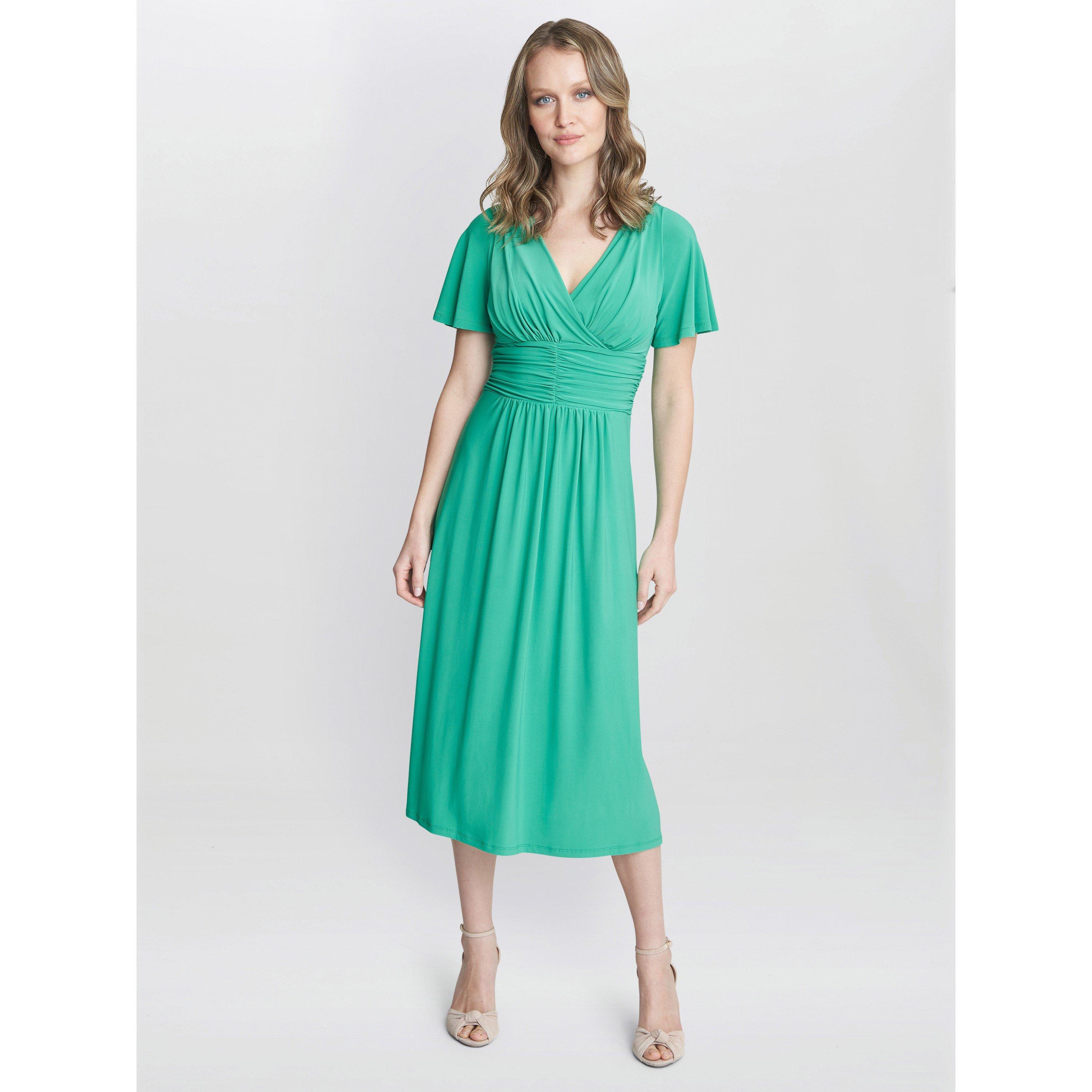 Jade - Gina Bacconi - Frieda Jersey Print Dress - 6