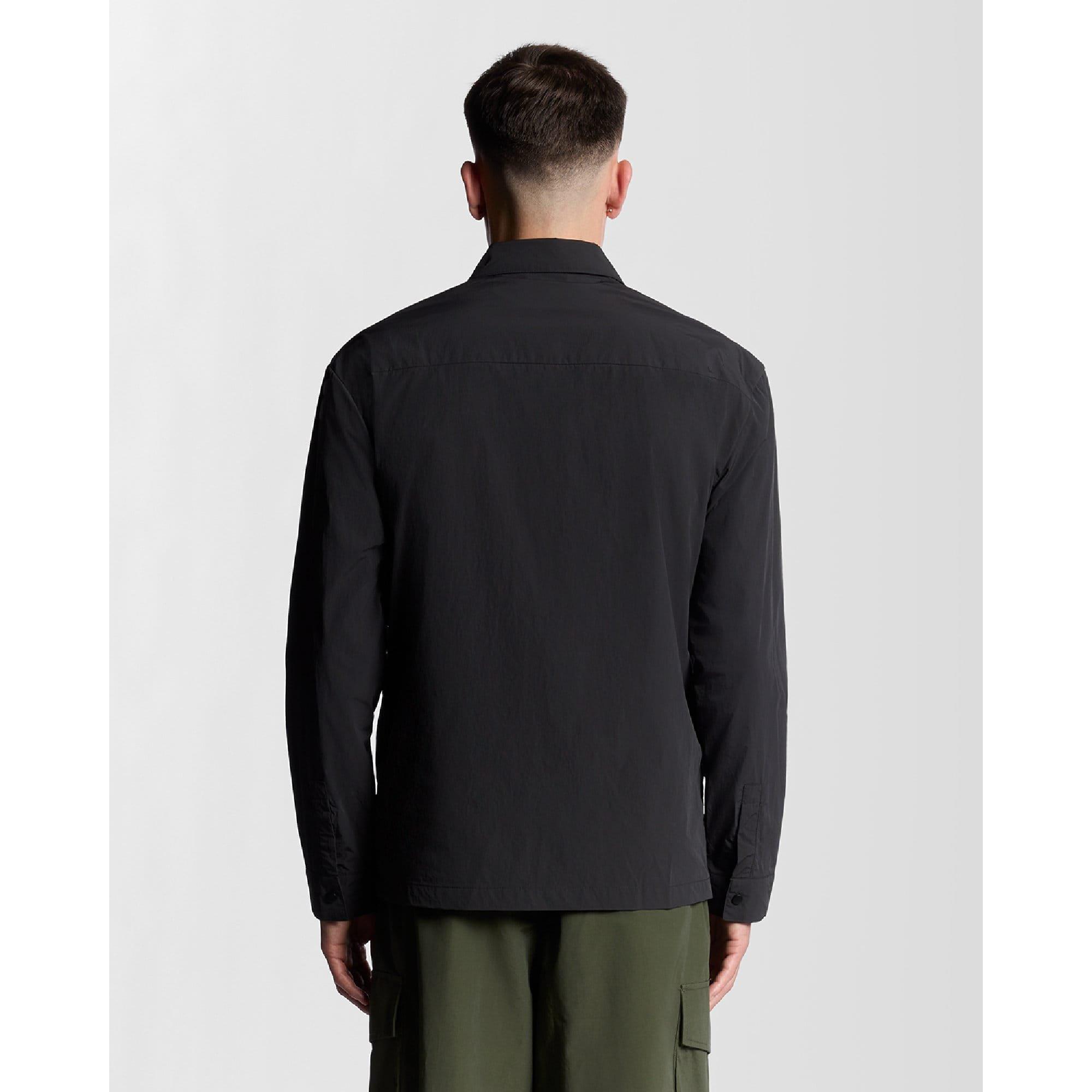 Black - Lyle and Scott - Crinkle Overshirt - 4