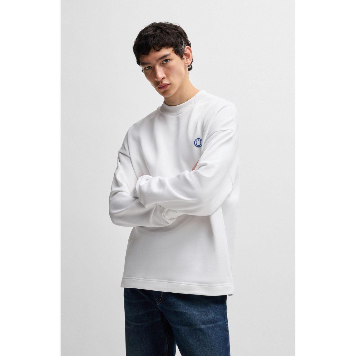White - Hugo - Ninnyo Crewneck Sweatshirt - 3