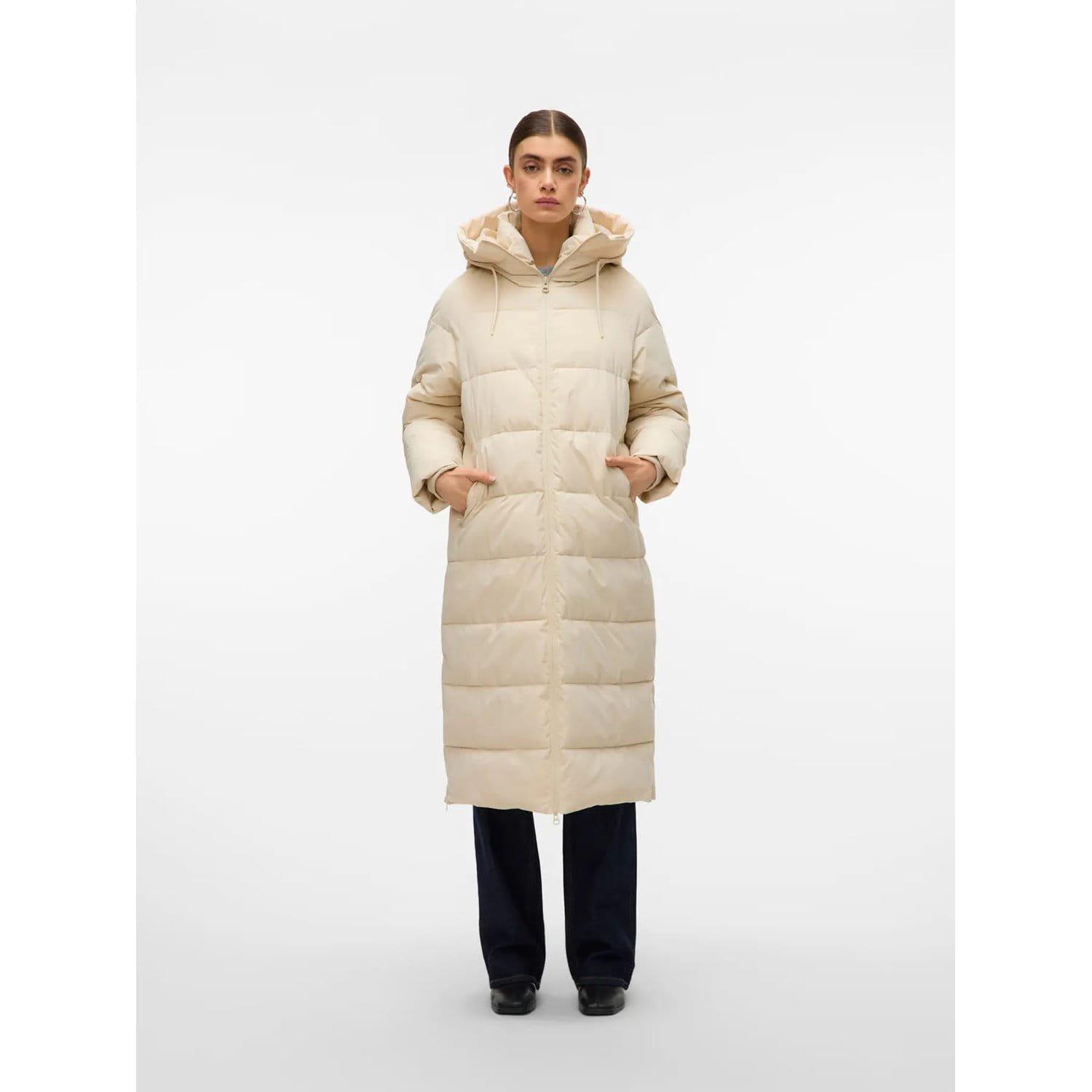 Oatmeal - Vero Moda - Elanor Laurie Long Padded Coat - 2
