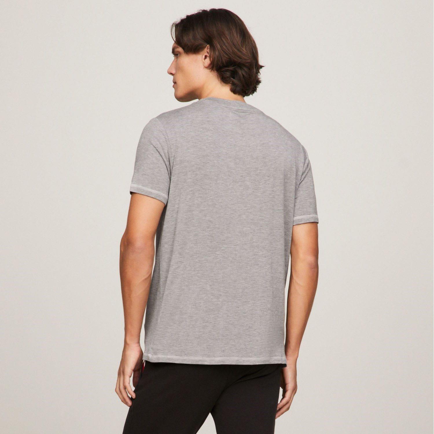 Grey - Tommy Hilfiger - Logo Lounge T-Shirt - 2