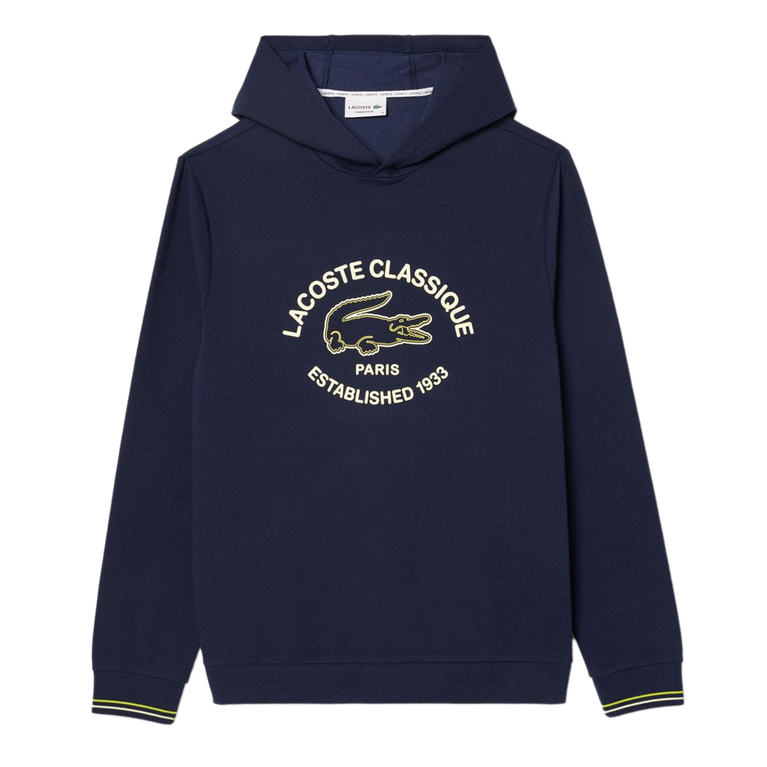 Navy - Lacoste - Fleece Loungewear Hoodie - 1
