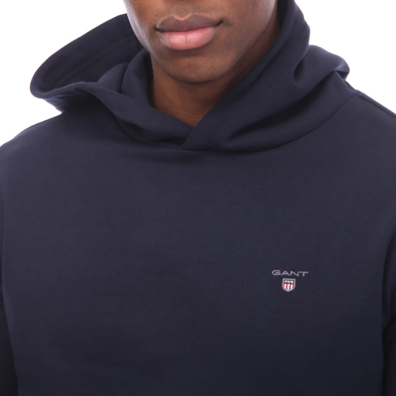 Blue - Gant - Shield Logo Hoodie - 3