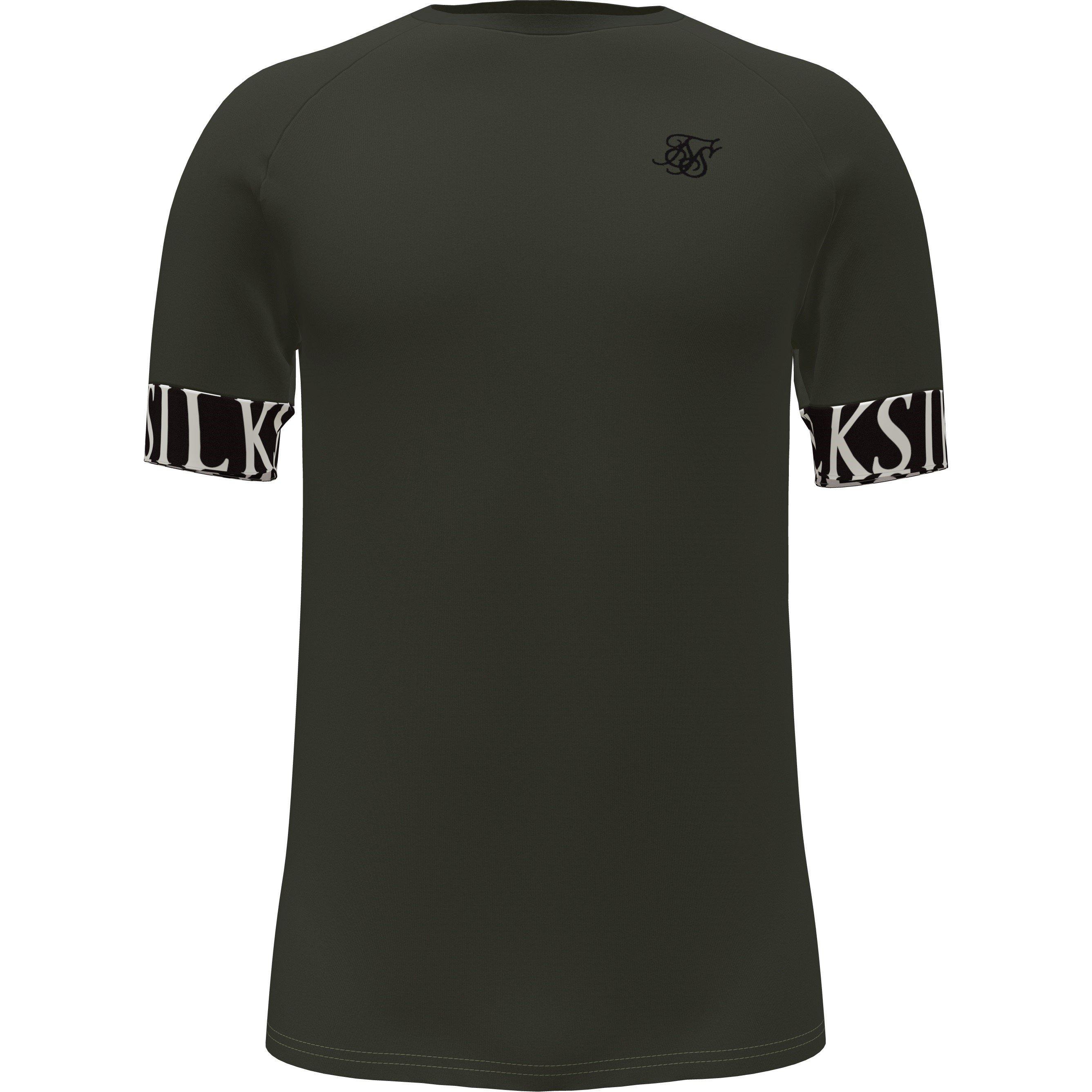 Khaki - SikSilk - SikSilk Muscle Tee Sn99 - 1