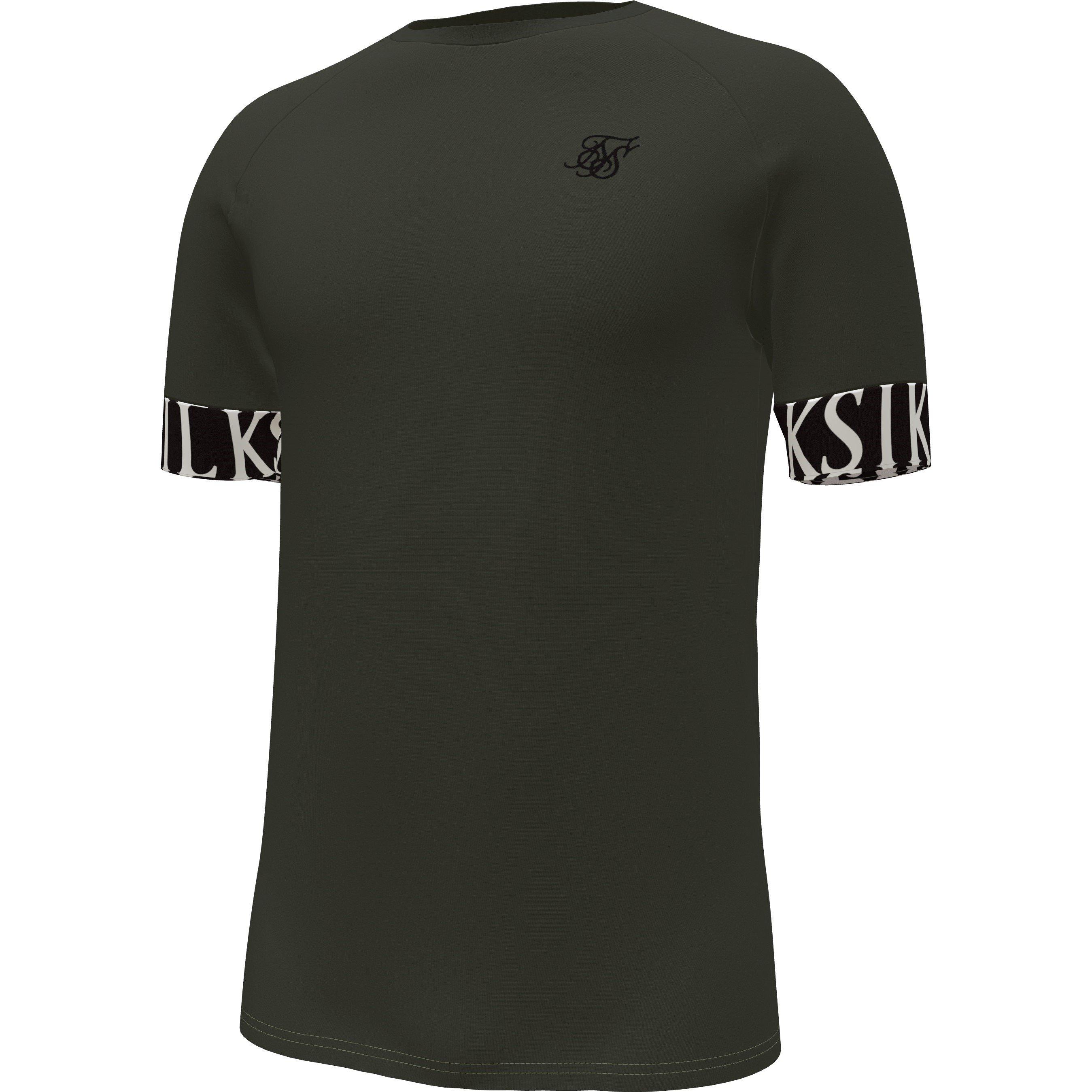 Khaki - SikSilk - SikSilk Muscle Tee Sn99 - 4