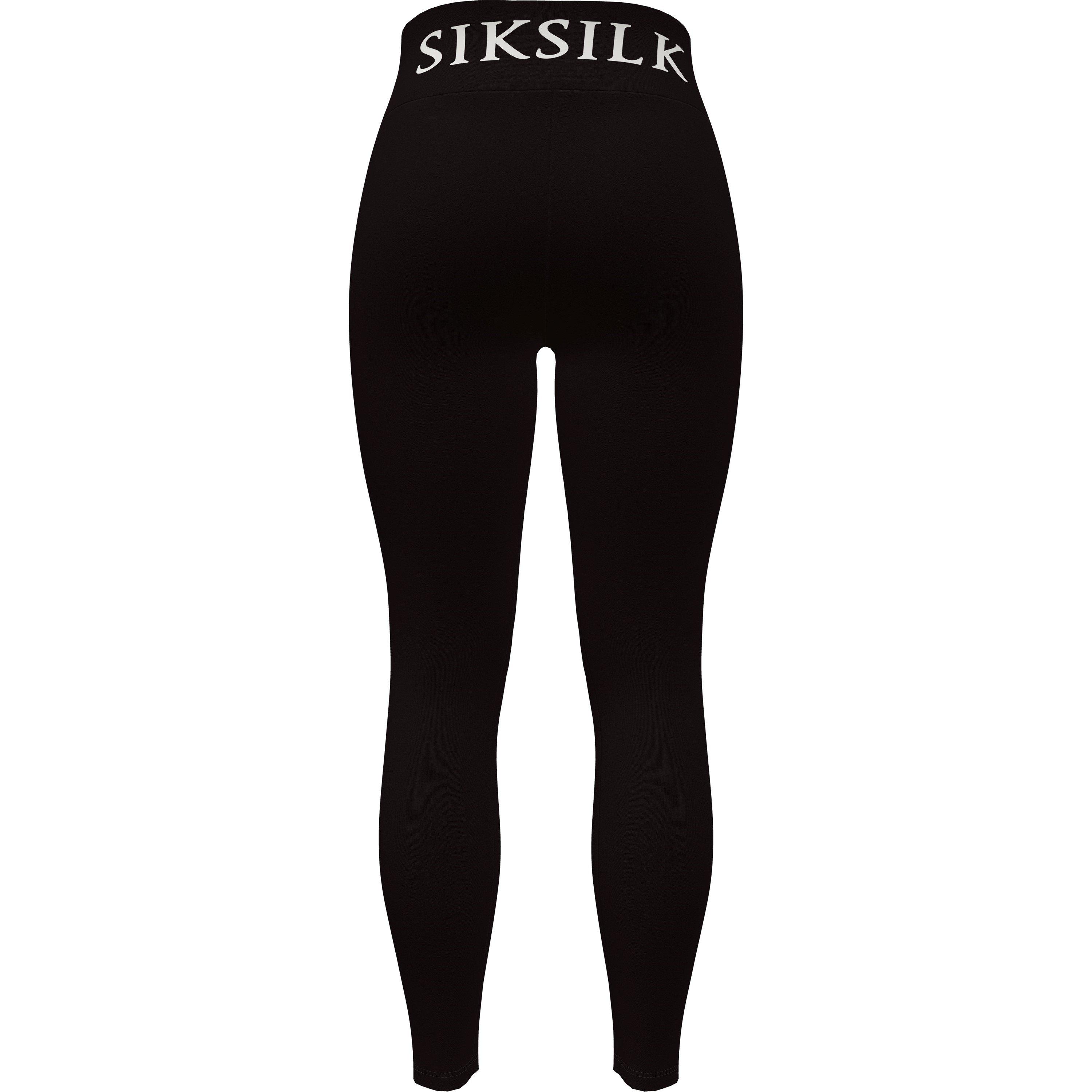 Schwarz - SikSilk - Leggings - 2