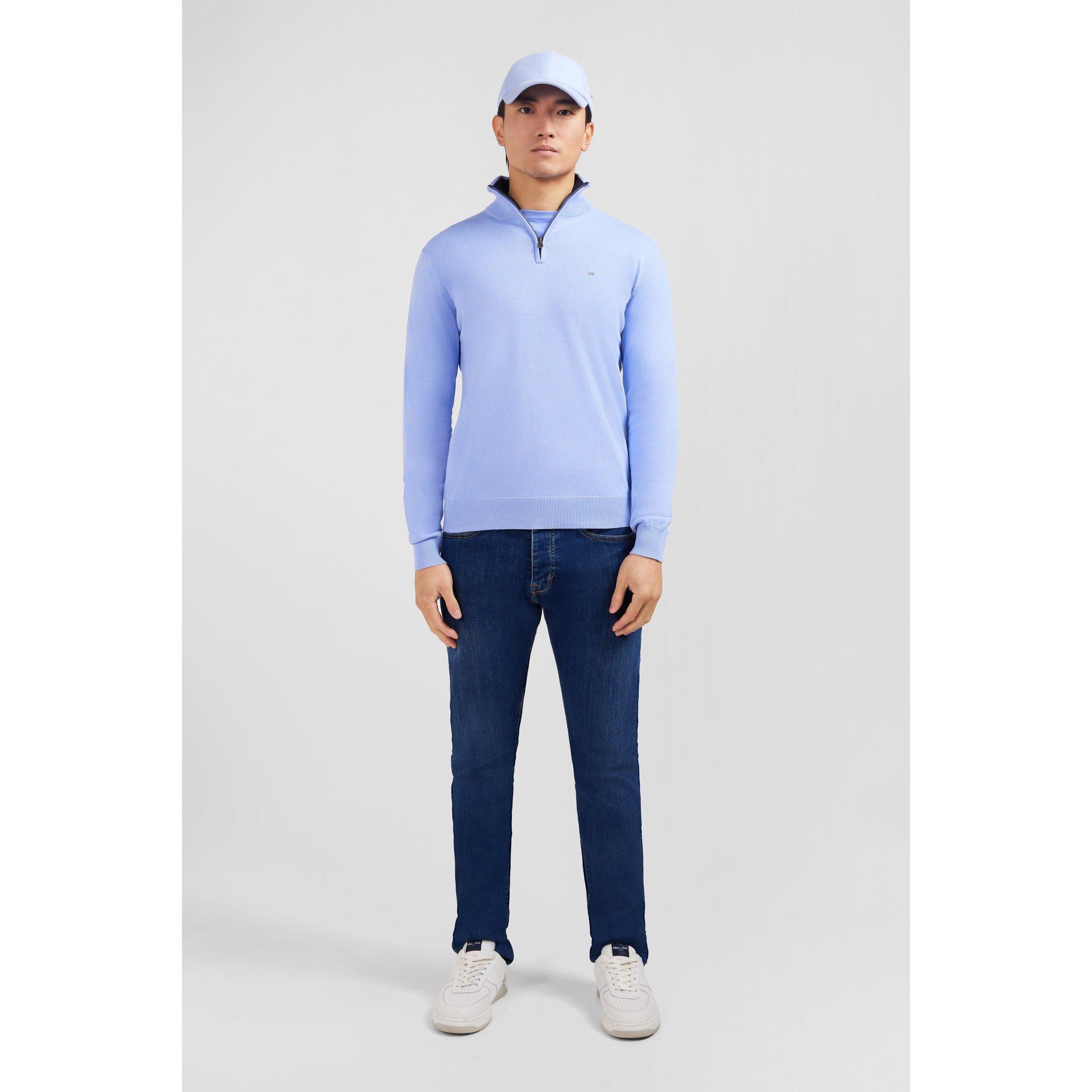 Eden Park Navy Blue Cotton Jersey Jumper - In Blm3