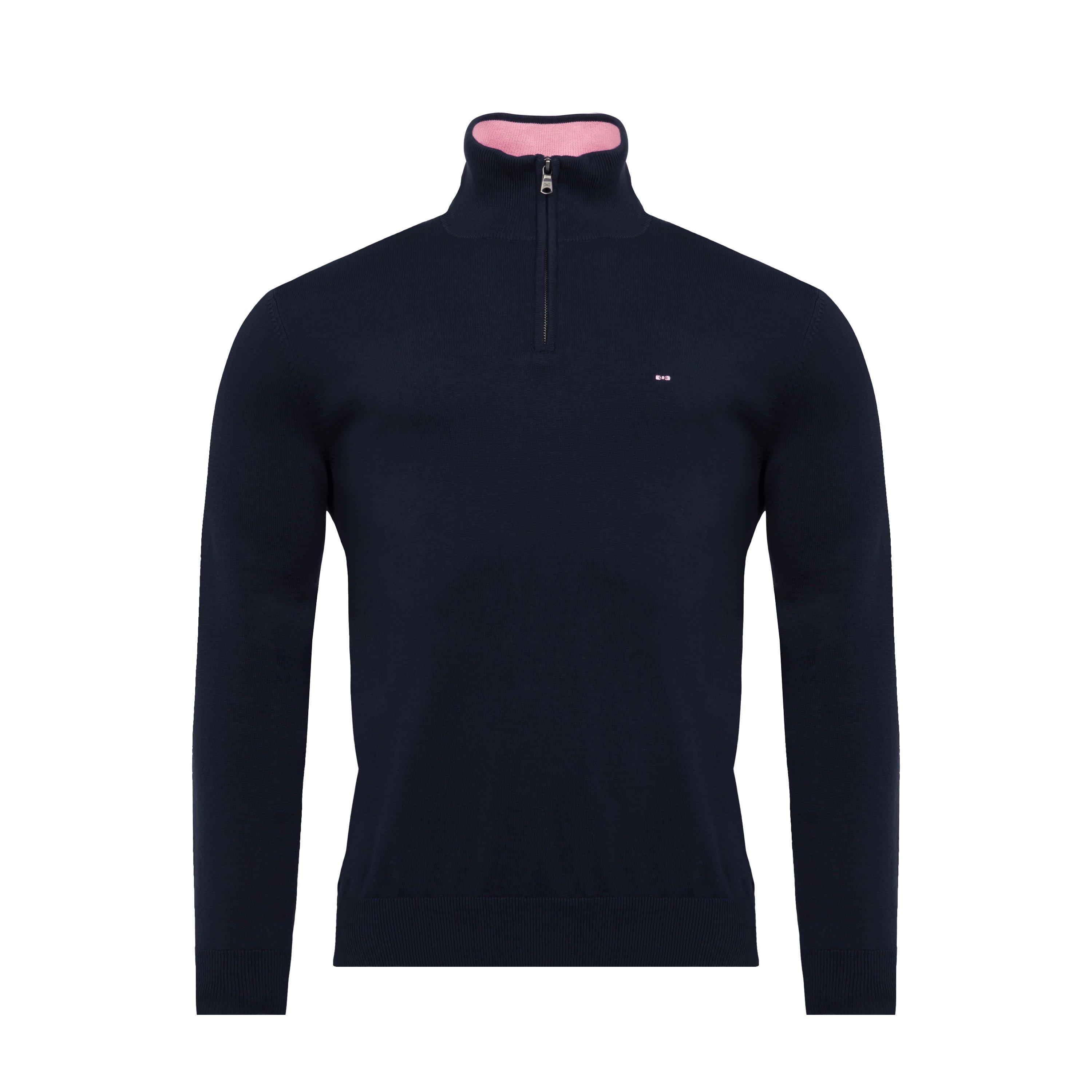 Eden Park Navy Blue Cotton Jersey Jumper - In Blf