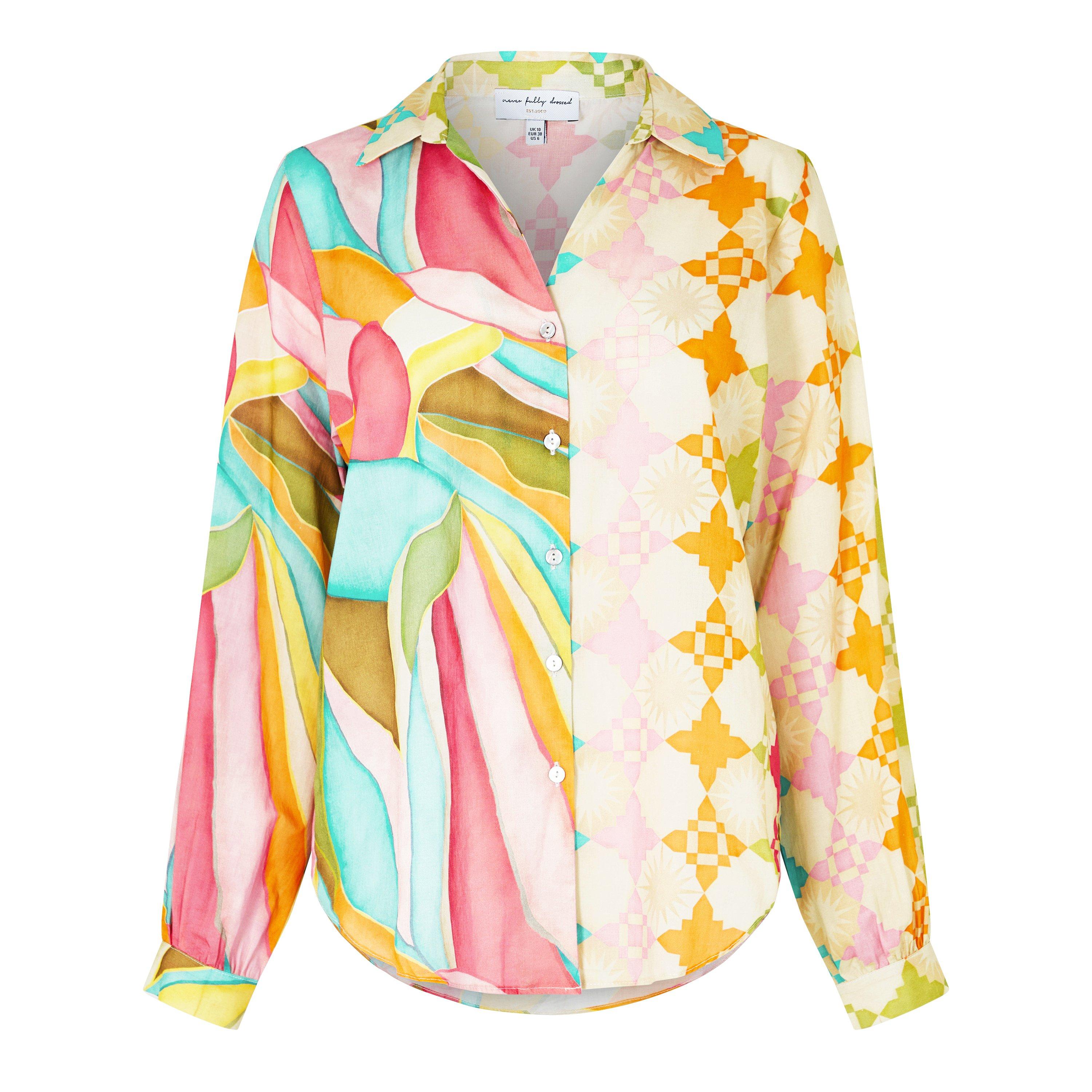 Multi Abstract - Never Fully Dressed - Multi Abstract Miley Shirt - 1