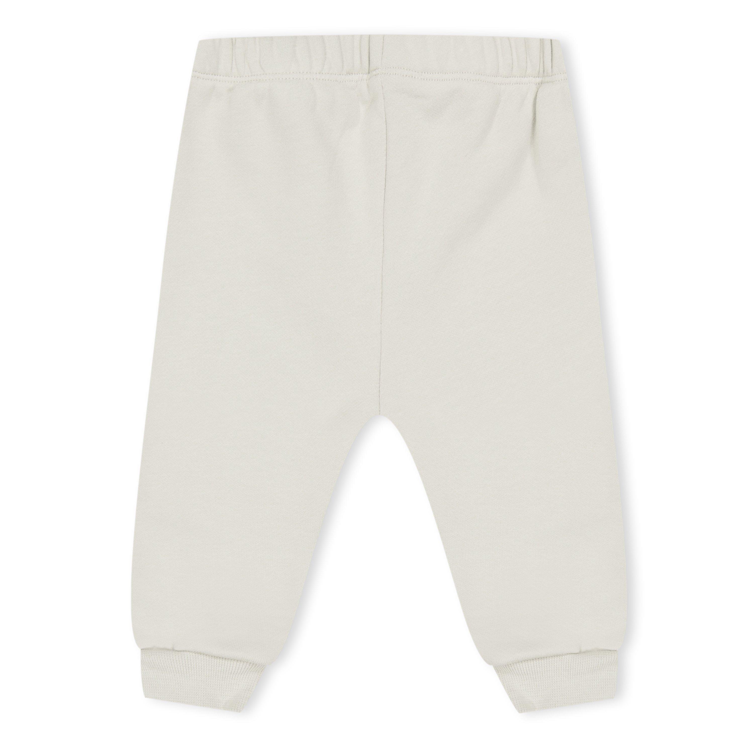 Travertine Beig - Pangaia - Unisex Kids' Closed Cuff Jersey Joggers - 2