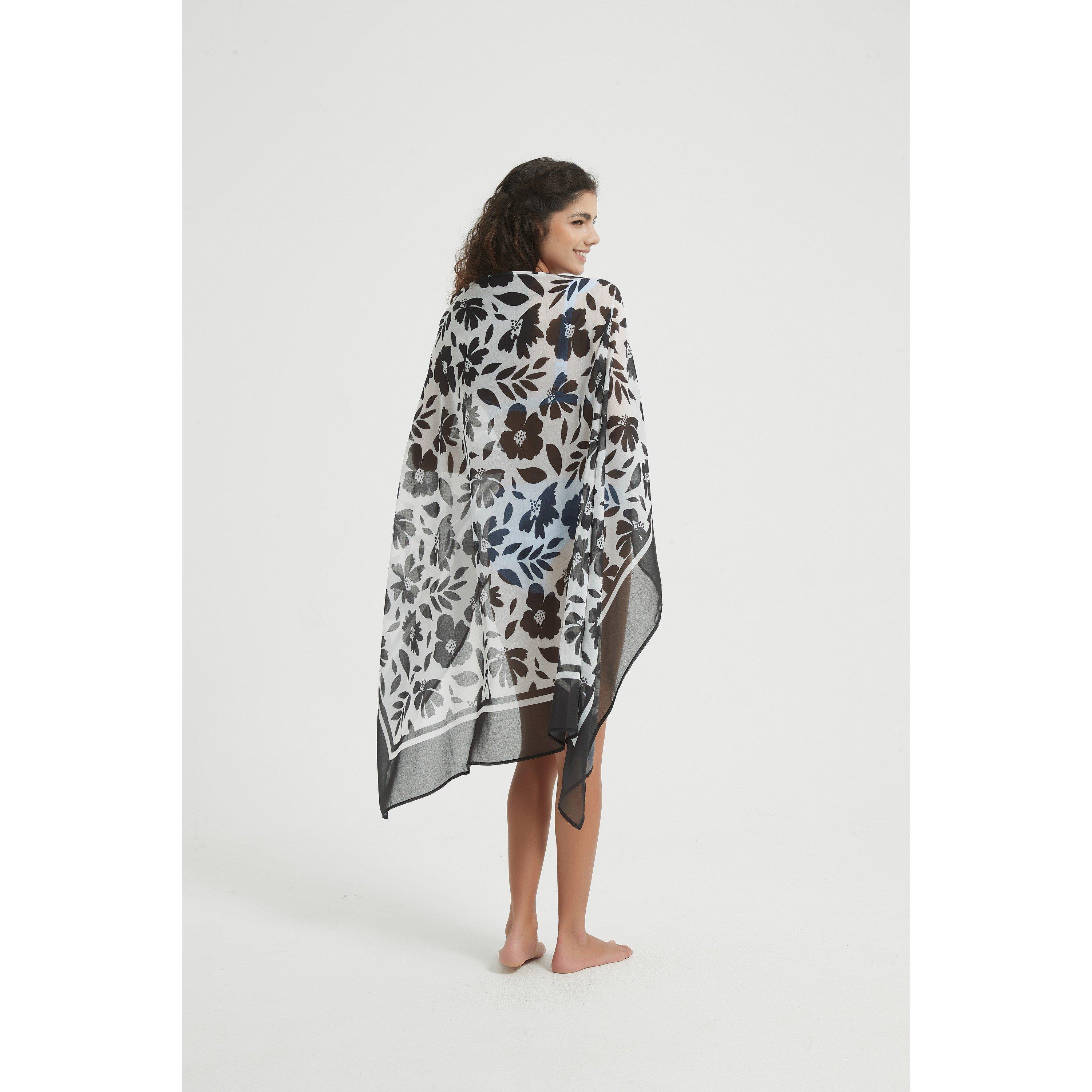 Mono Floral - Be You - Midi Length Sarong - 2