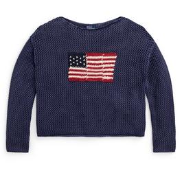 Polo Ralph Lauren Flag Pointelle Cotton-Linen Jumper