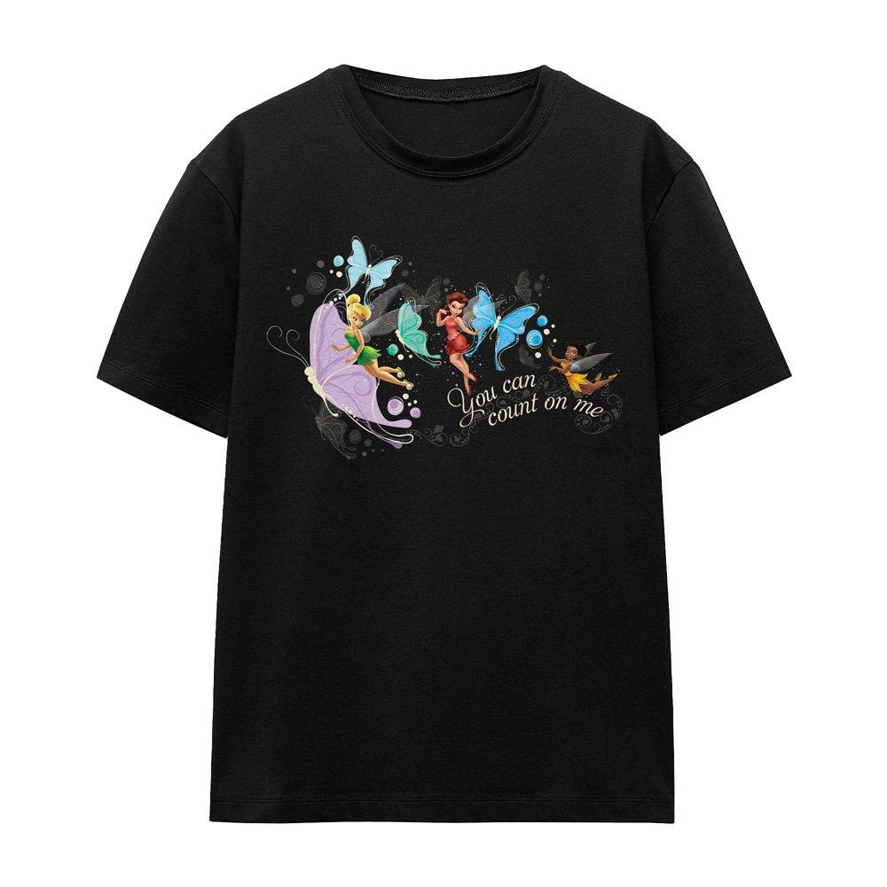Black - Disney - Fairies You Can Count On Me Tinker Bell Rosetta T - 4