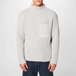 Stone Island Marina Mock Neck Knit Jumper.