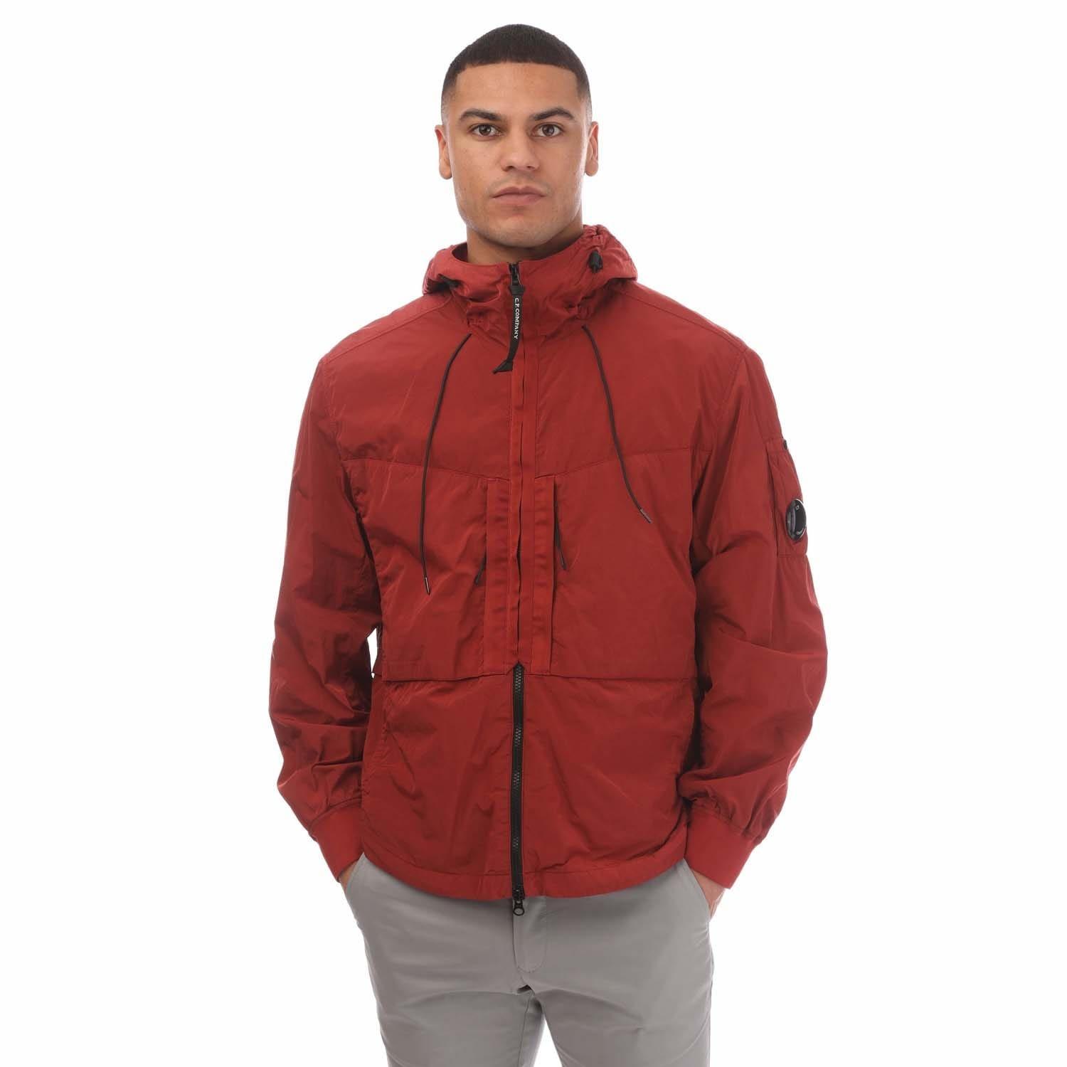 Red - CP Company - Chrome-R Hooded Overshirt - 1