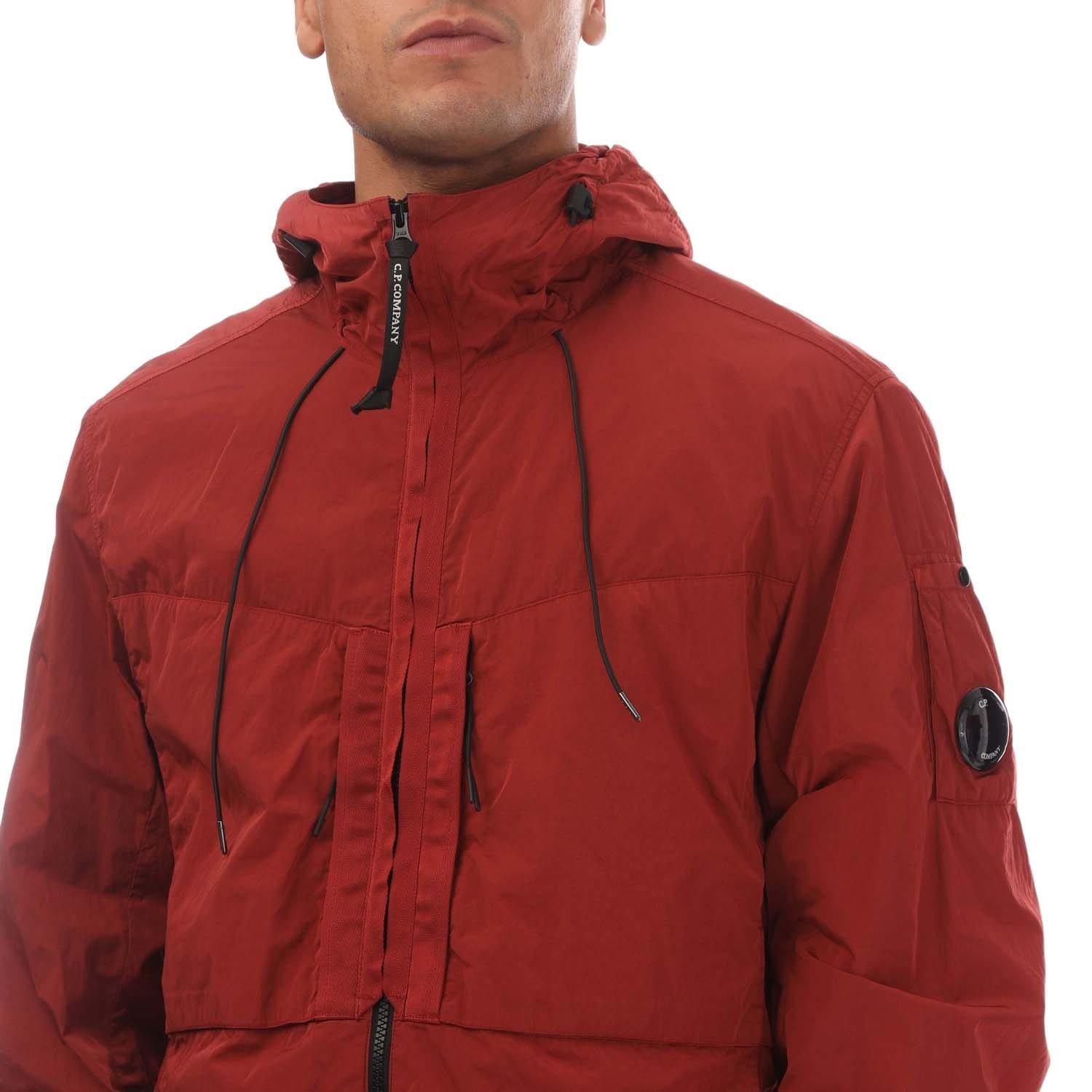 Red - CP Company - Chrome-R Hooded Overshirt - 2